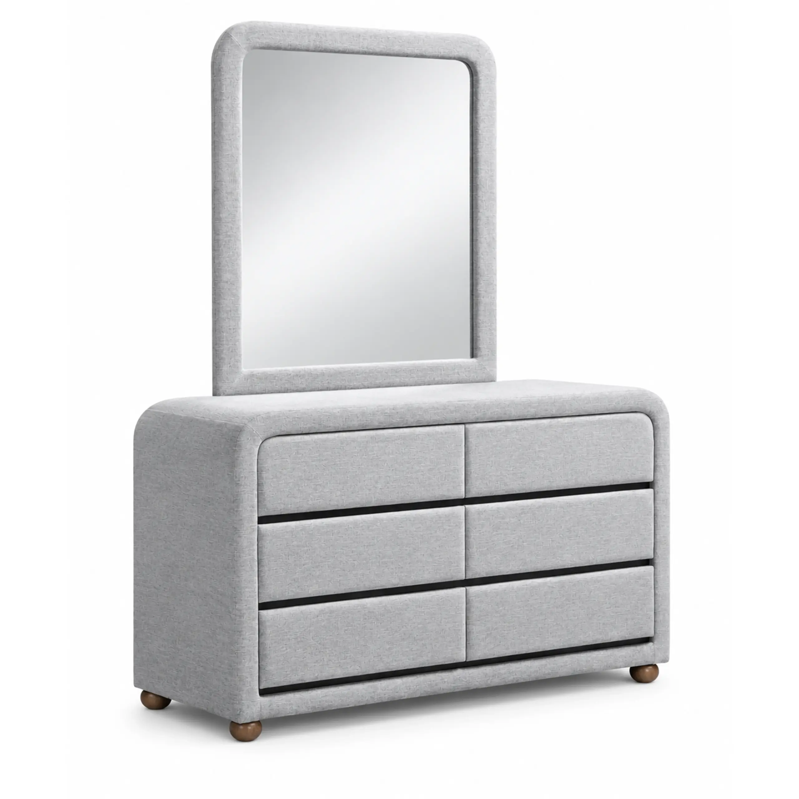 Elysian Dresser Mirror Grey United Furniture