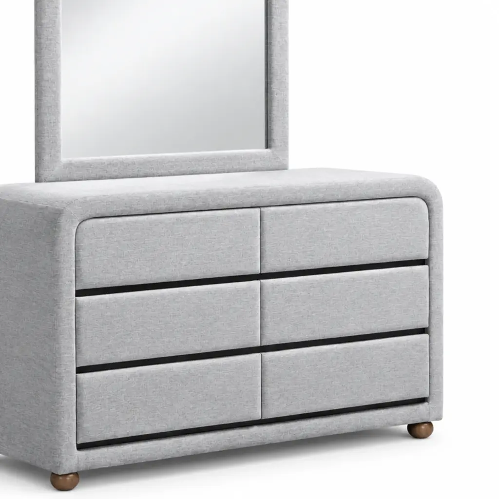 Elysian Dresser Mirror Grey Swatch United Furniture