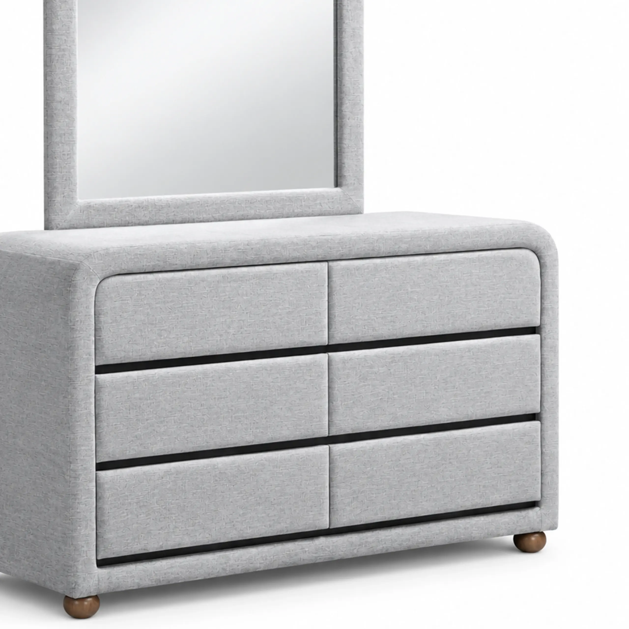 Elysian Dresser Mirror Grey Swatch United Furniture