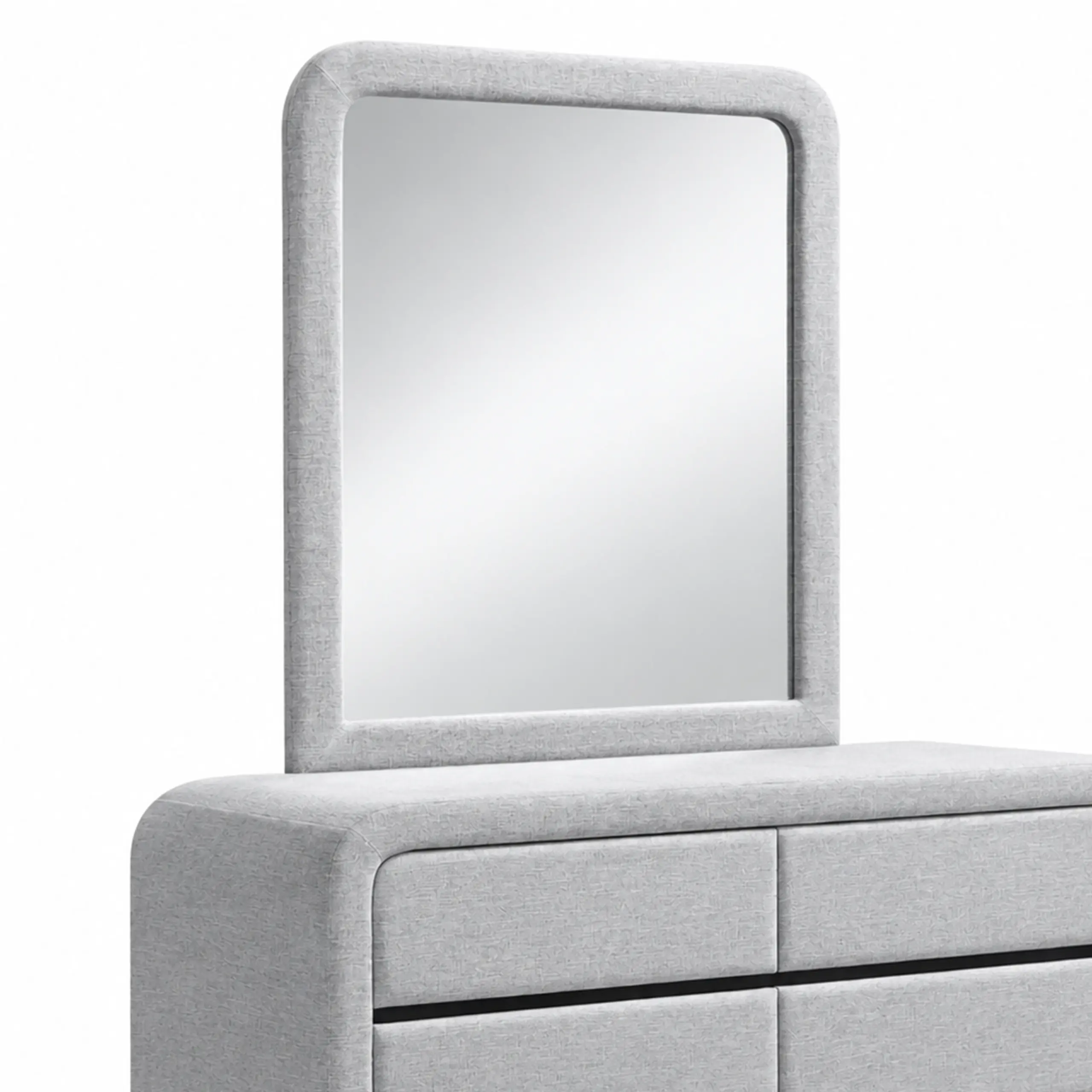 Elysian Dresser Mirror Grey Swatch 2 United Furniture