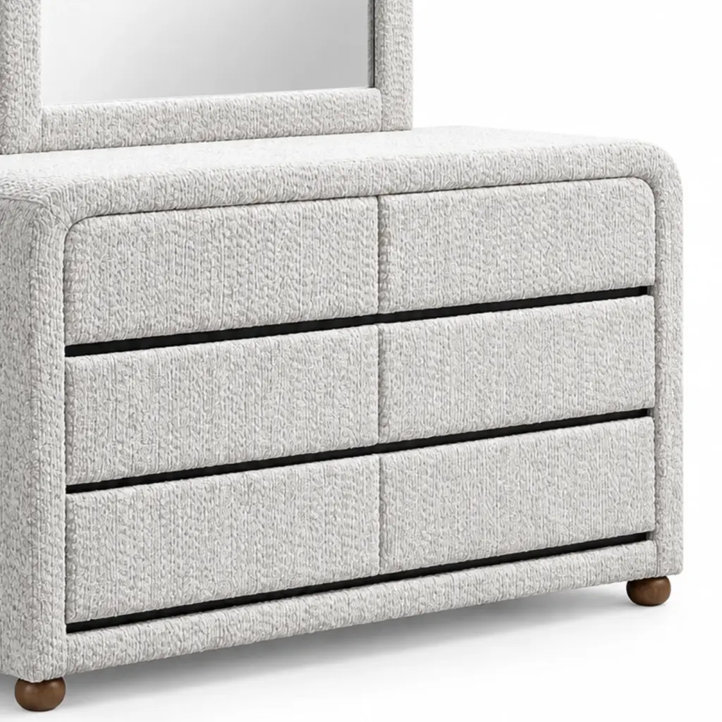 Elysian Dresser Mirror Walnut Swatch United Furniture