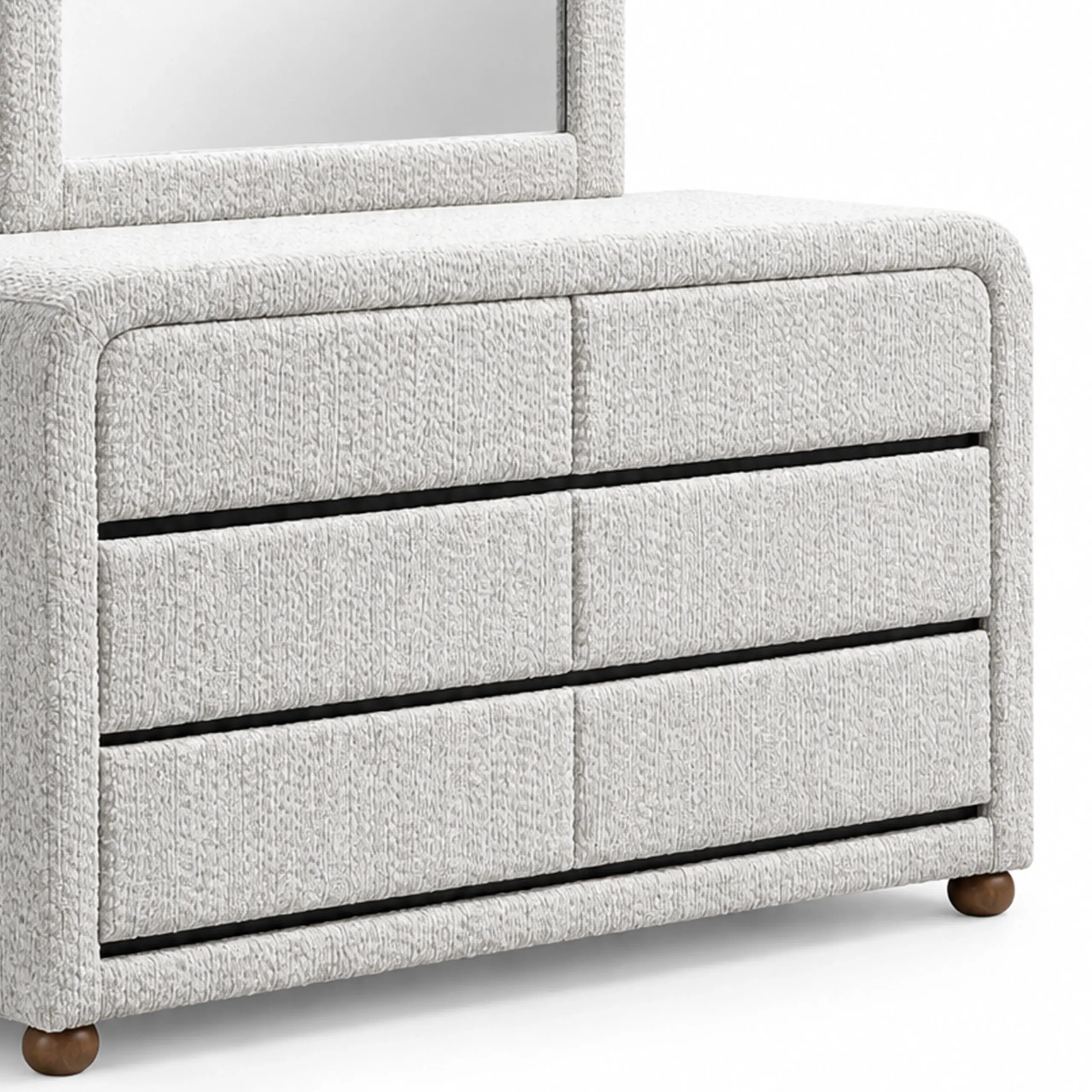 Elysian Dresser Mirror Walnut Swatch United Furniture