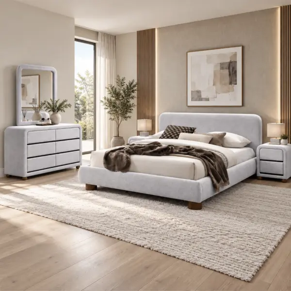 Elysian Queen Bed - Grey