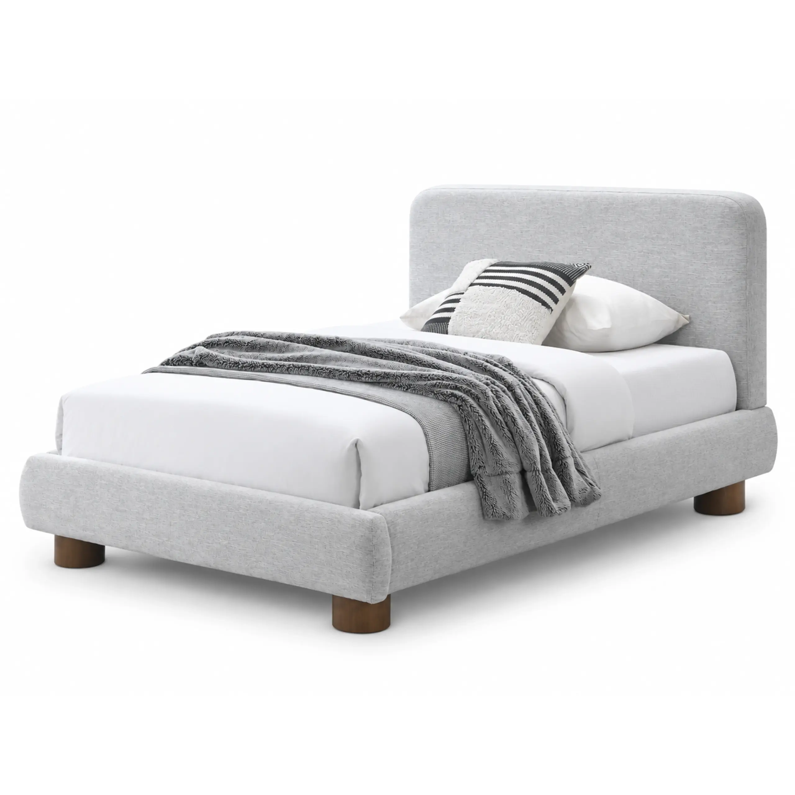 Elysian Single Bed Grey United Furniture
