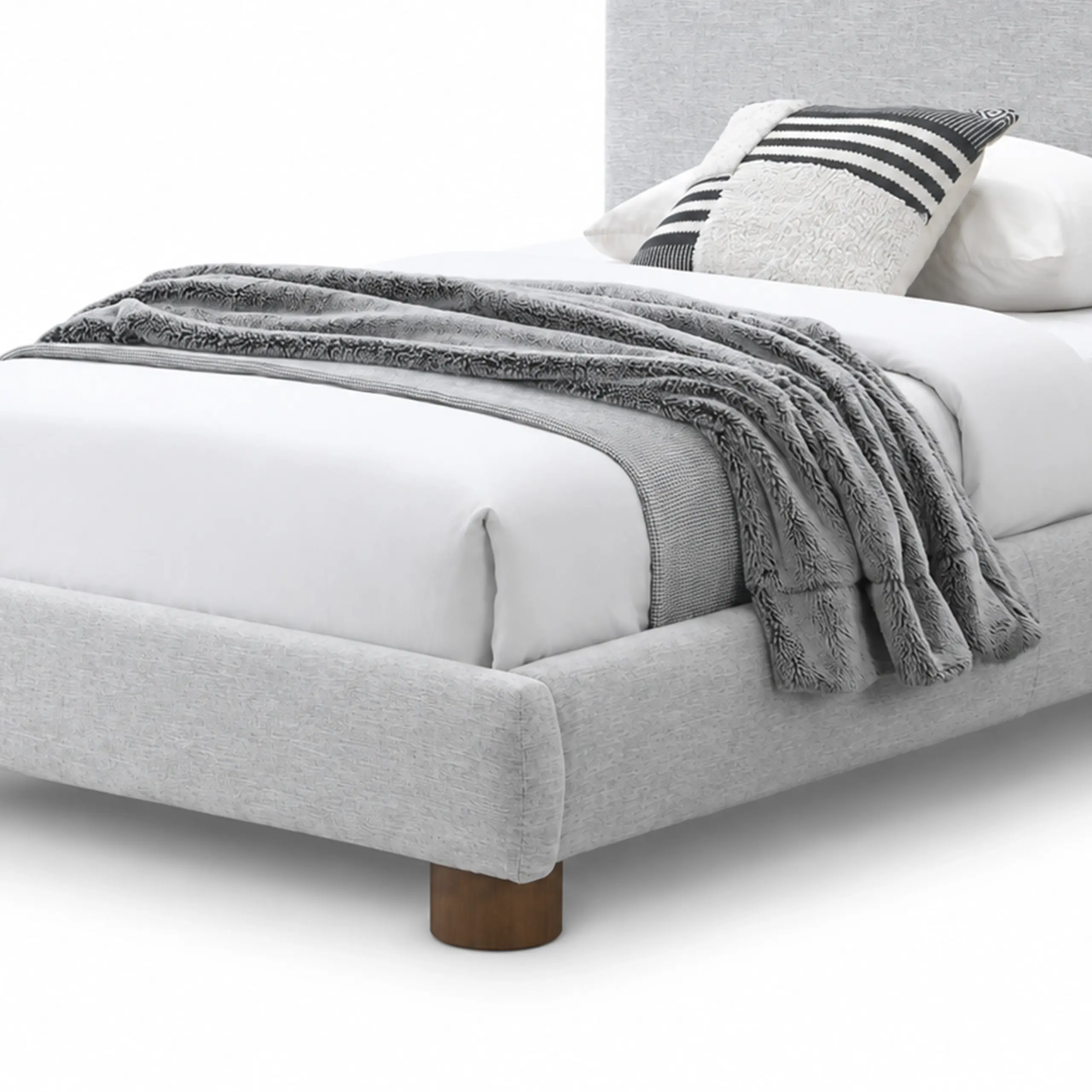 Elysian Single Bed Grey Swatch United Furniture