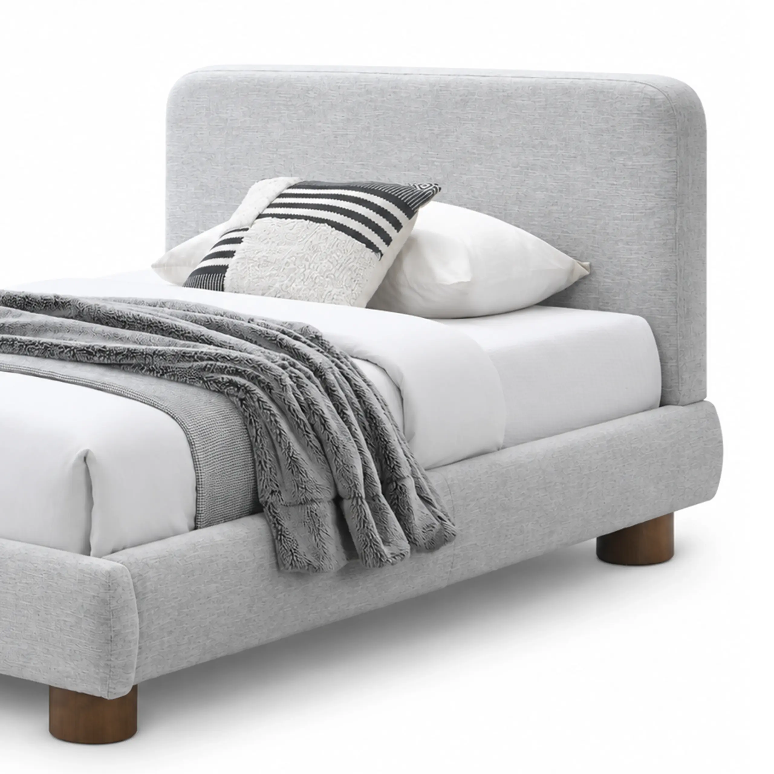 Elysian Single Bed Grey Swatch 2 United Furniture