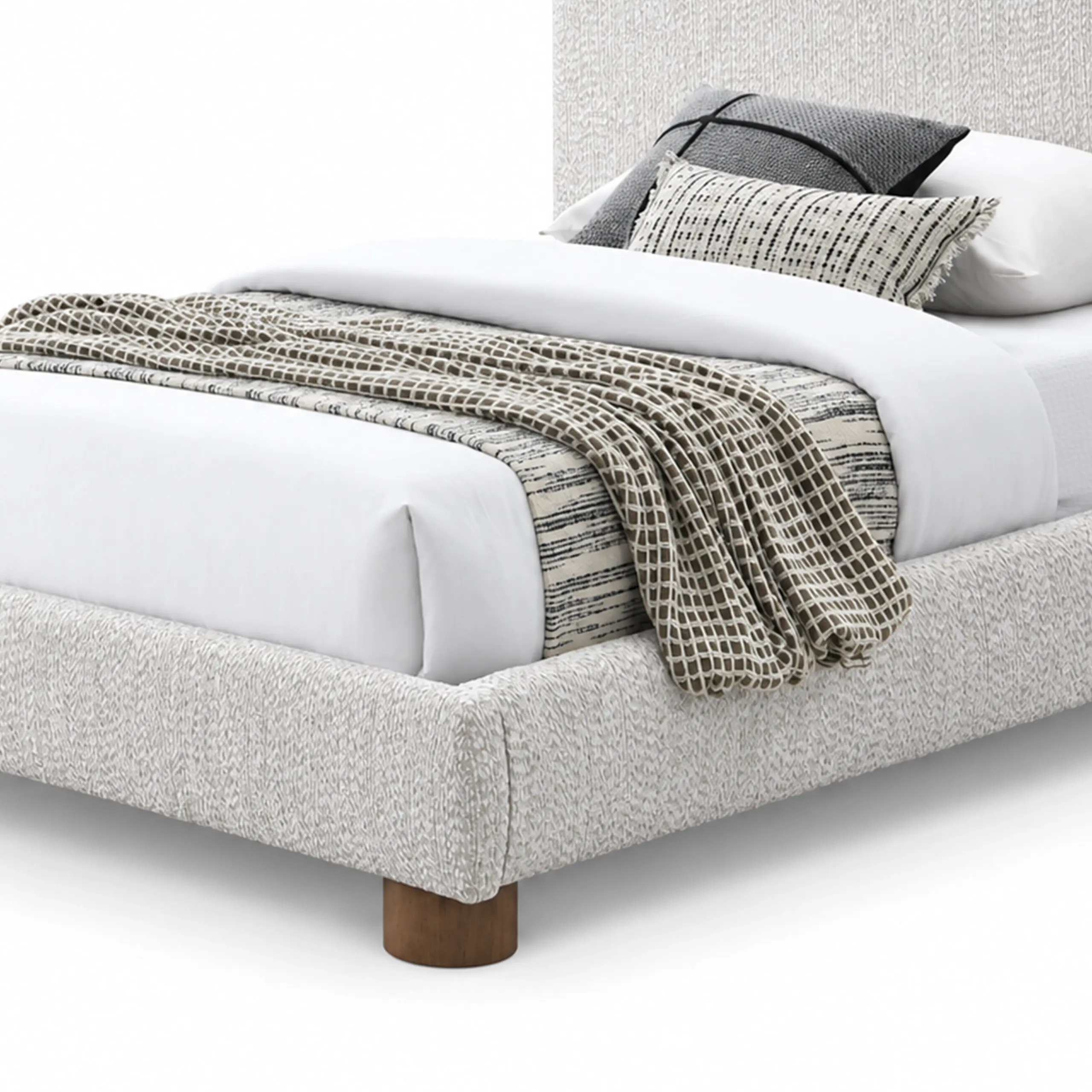 Elysian Single Bed Walnut Swatch United Furniture