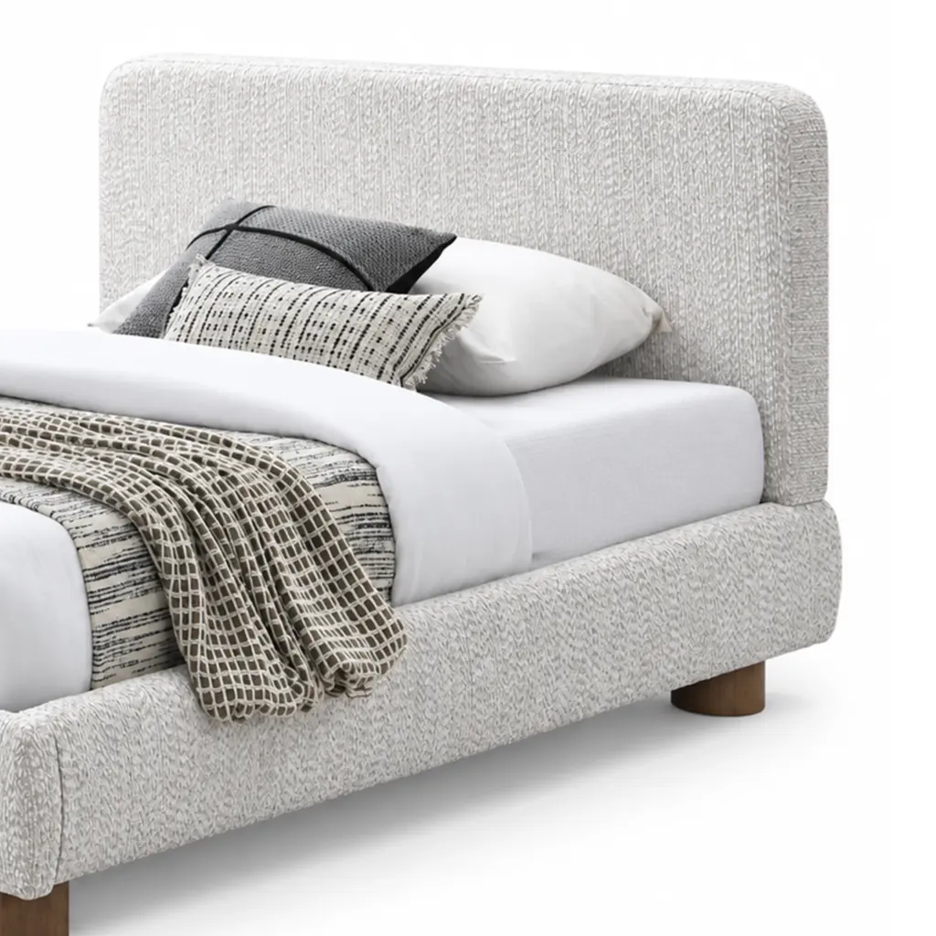 Elysian Single Bed Walnut Swatch 2 United Furniture