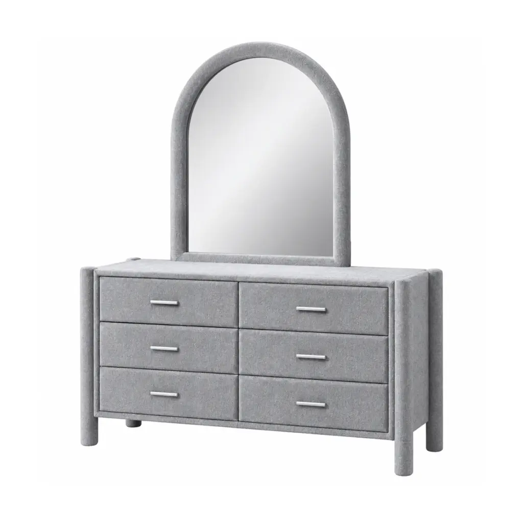 Fuyo Dresser Mirror Grey United Furniture