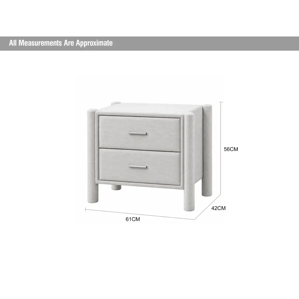 Fuyo Night Stand Ivory Dia United Furniture