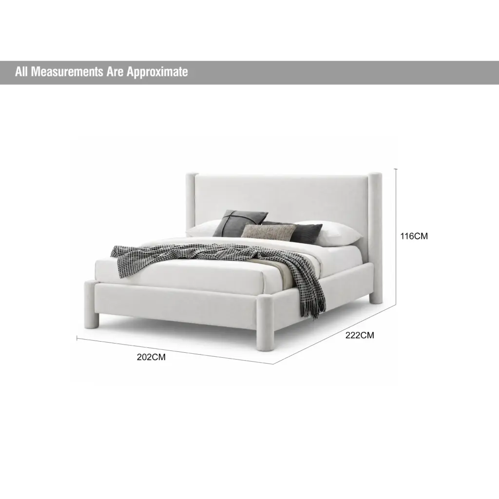 Fuyo Queen Bed Ivory Dia United Furniture