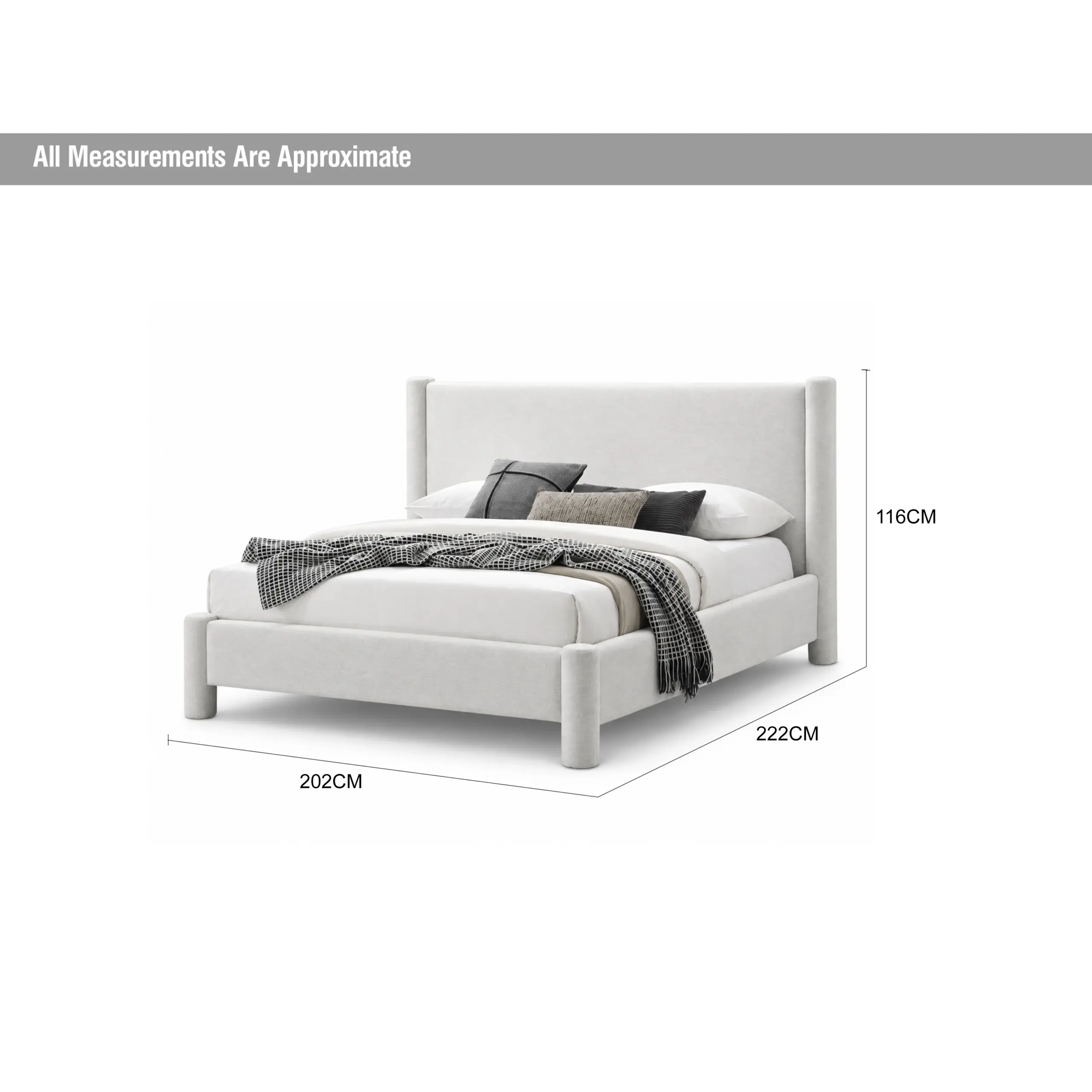 Fuyo Queen Bed Ivory Dia United Furniture