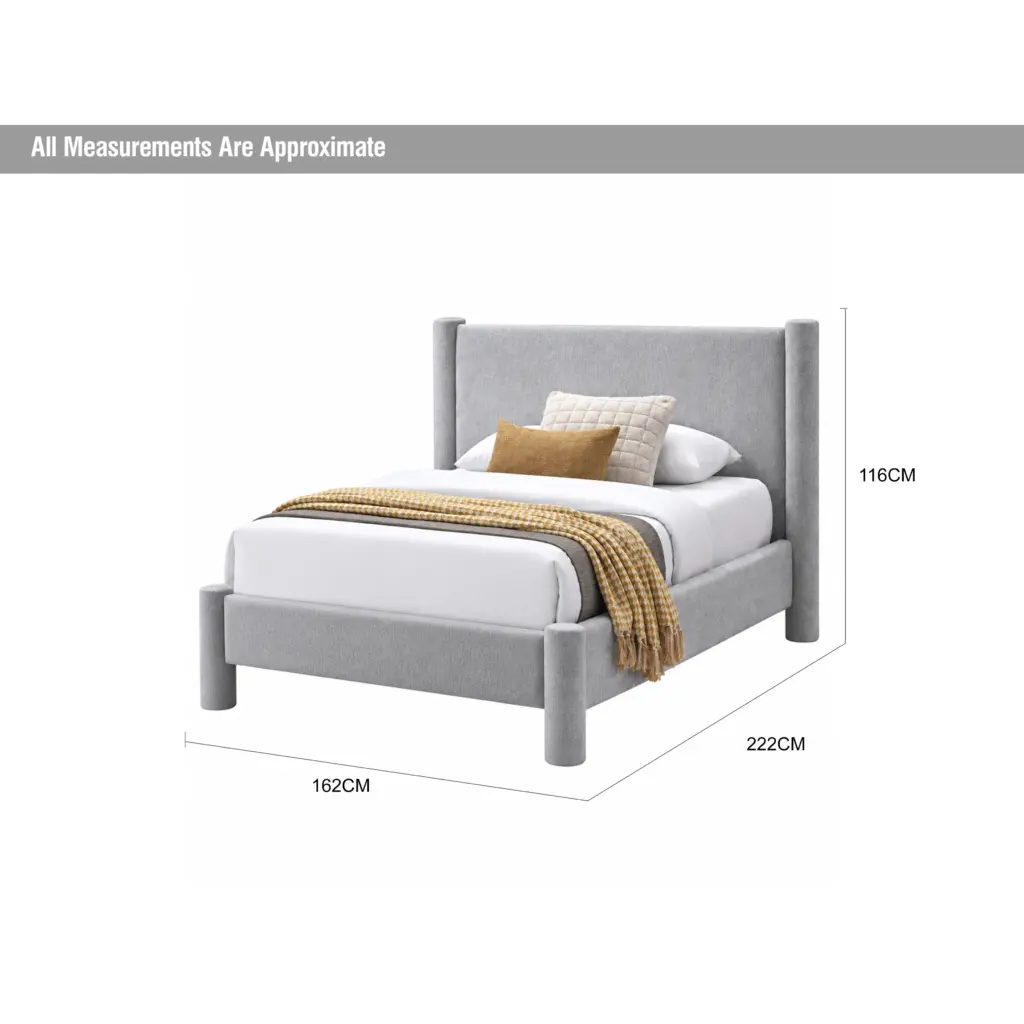 Fuyo Single Bed Grey Dia United Furniture