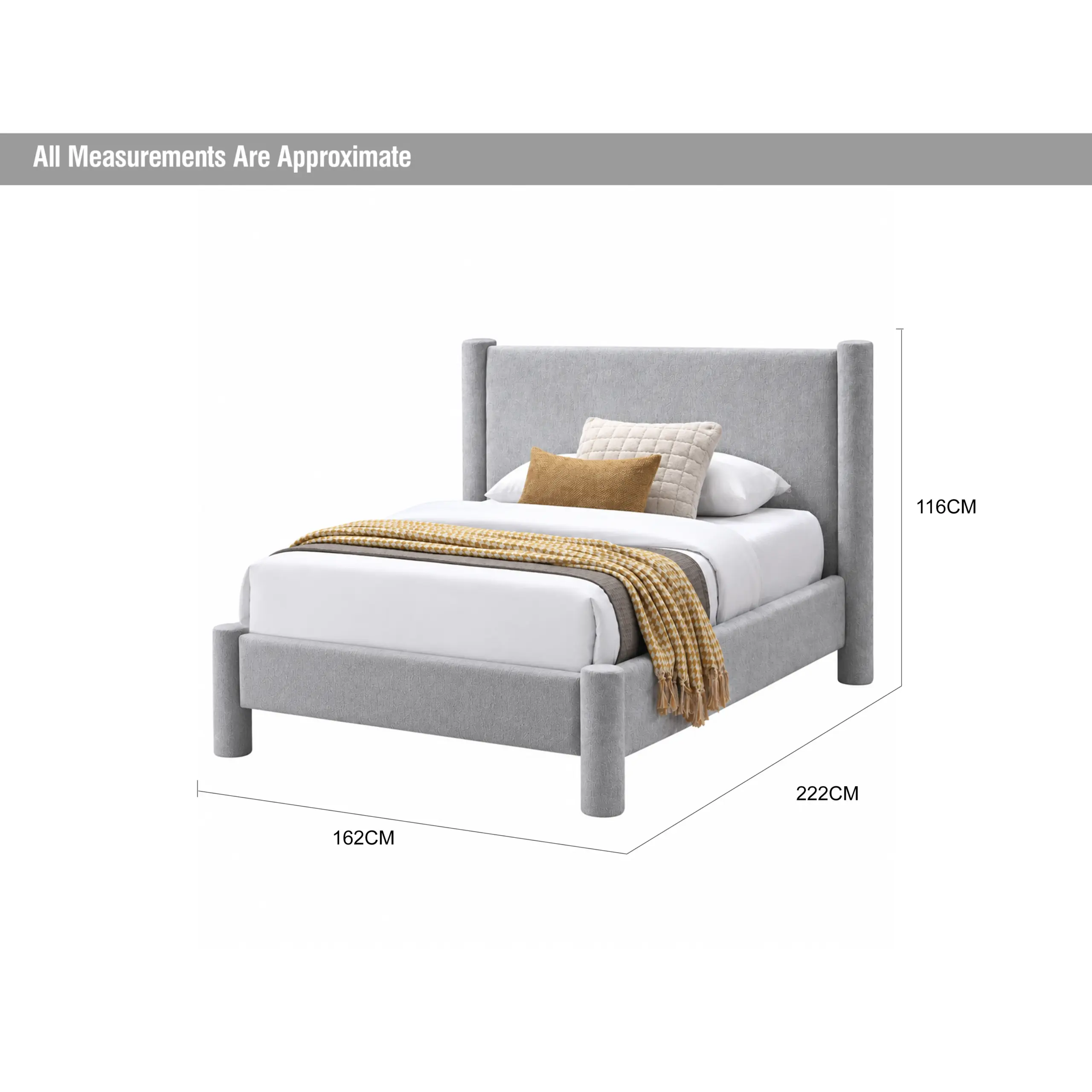 Fuyo Single Bed Grey Dia United Furniture