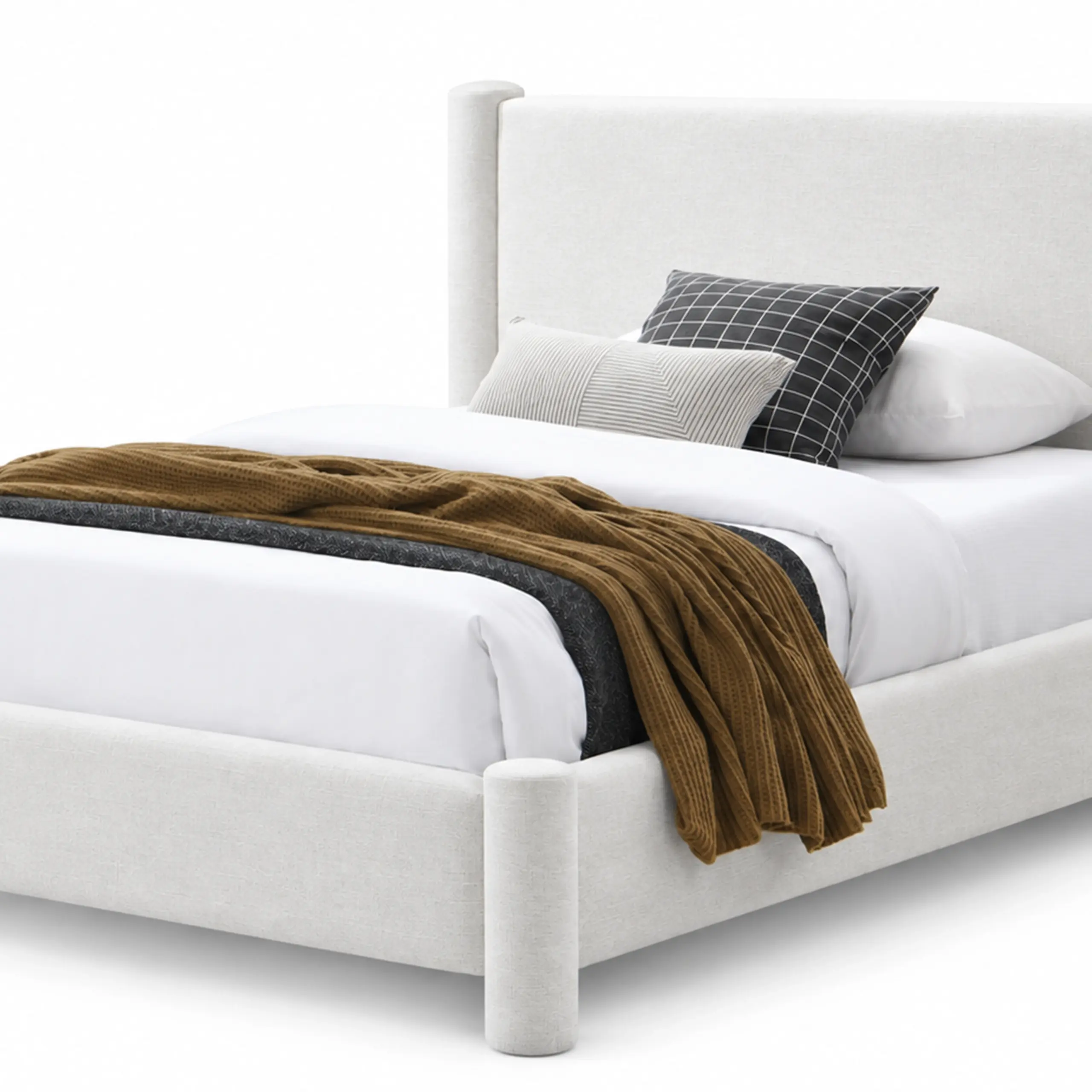 Fuyo Single Bed Ivory Swatch United Furniture