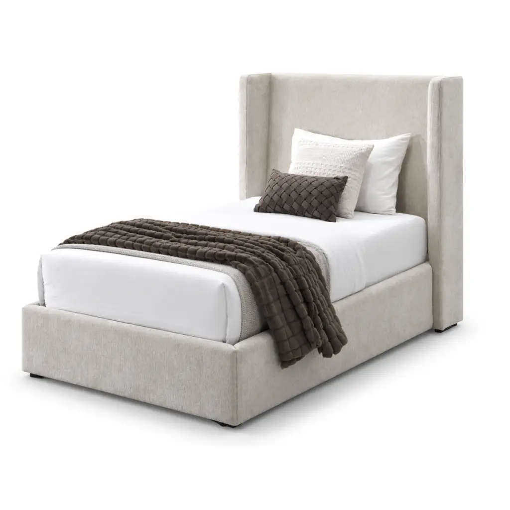 Luminara Single Bed Beige United Furniture