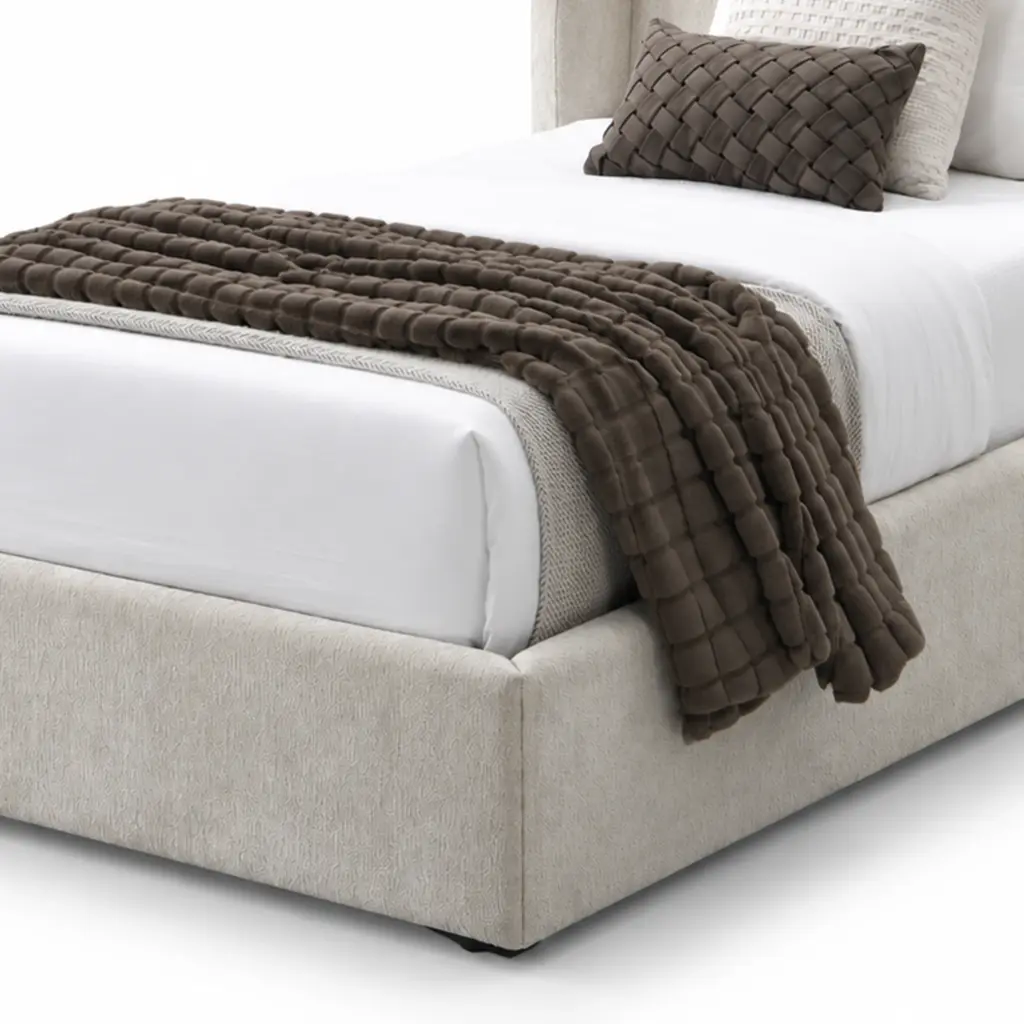 Luminara Single Bed Beige Swatch United Furniture