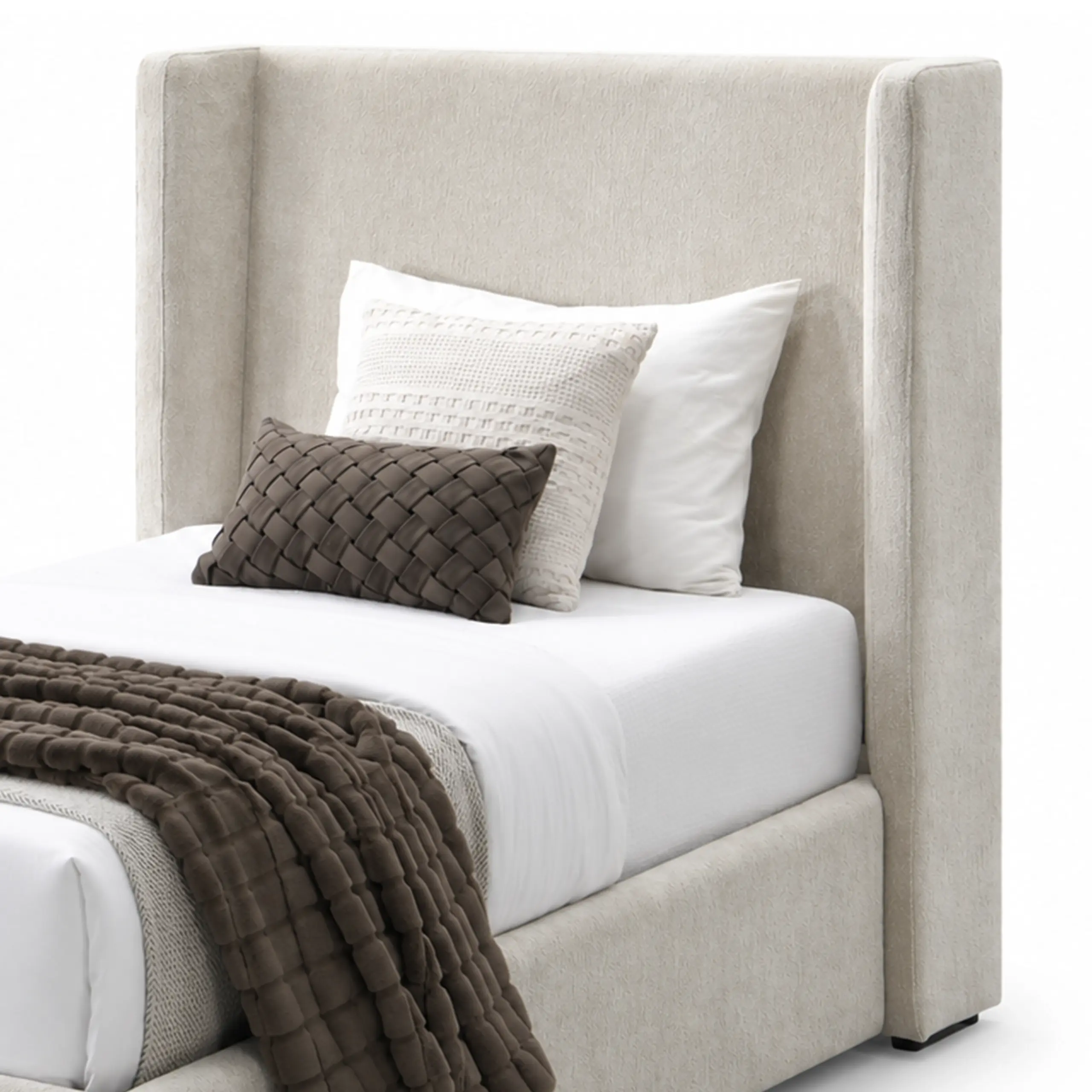 Luminara Single Bed Beige Swatch 1 United Furniture