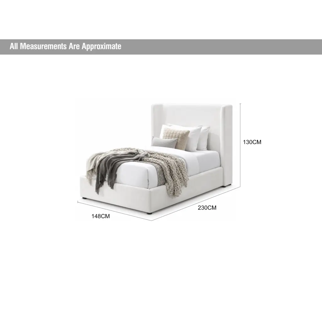 Luminara Single Bed Cream Dia United Furniture
