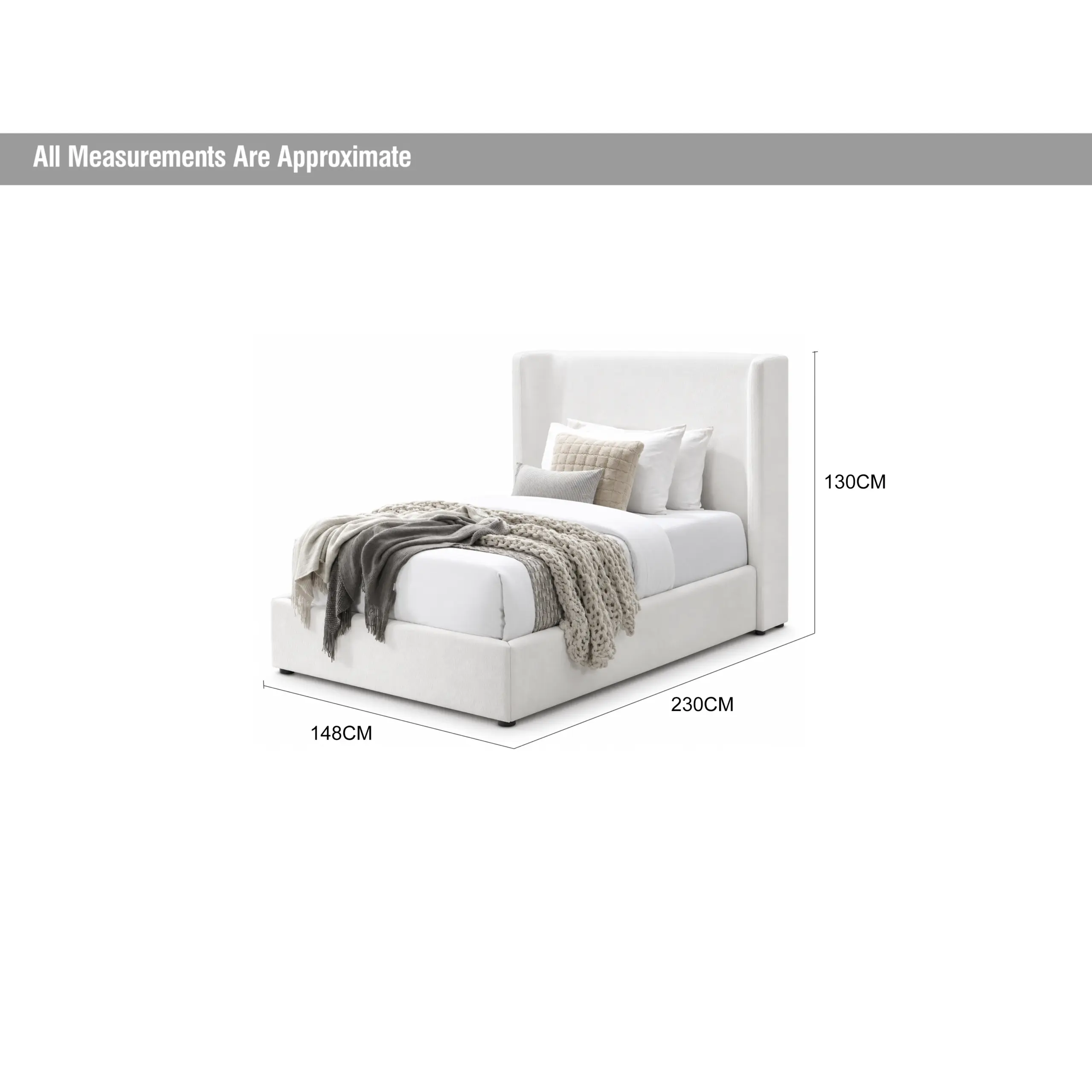 Luminara Single Bed Cream Dia United Furniture