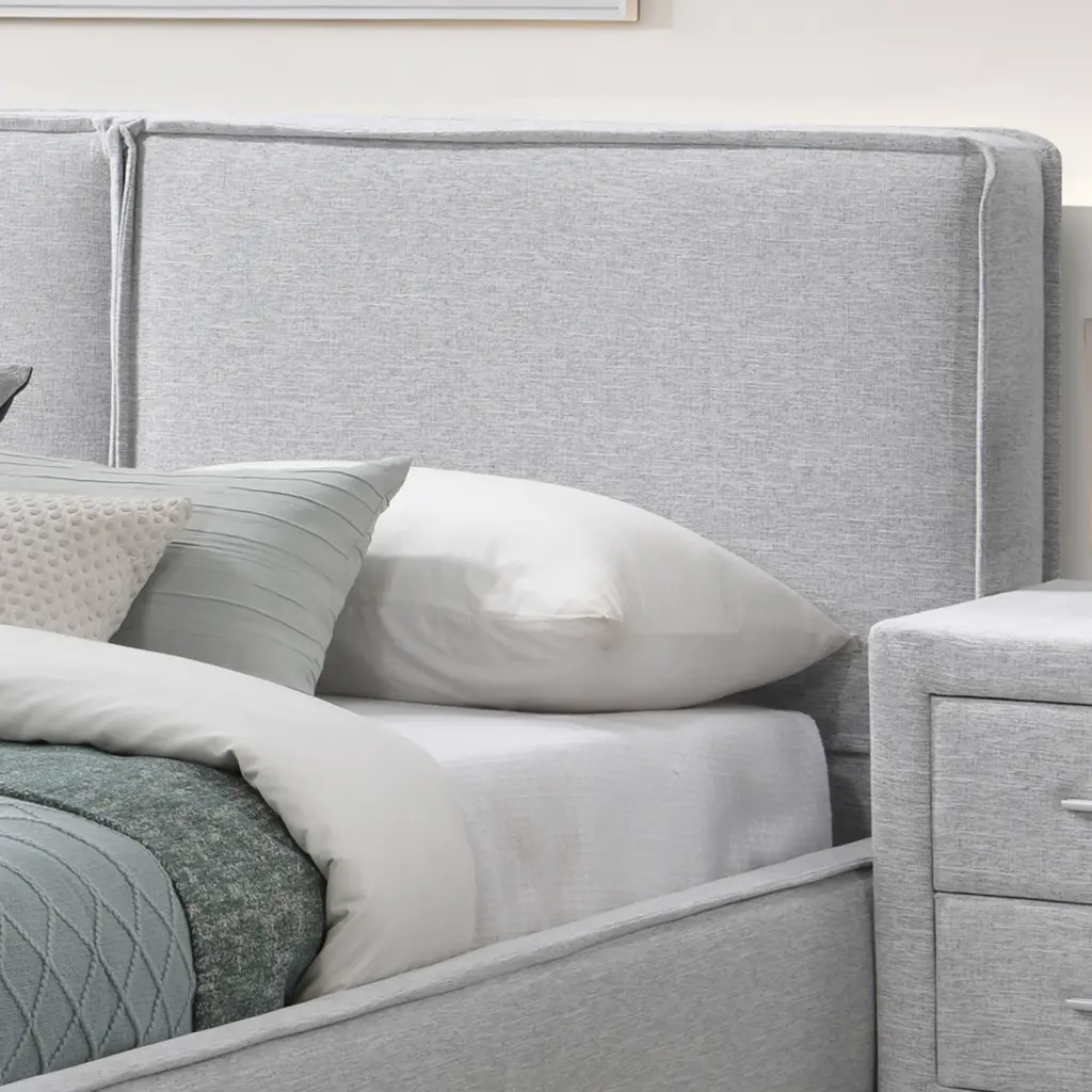 Marvelle Bed Grey Swatch 1 United Furniture