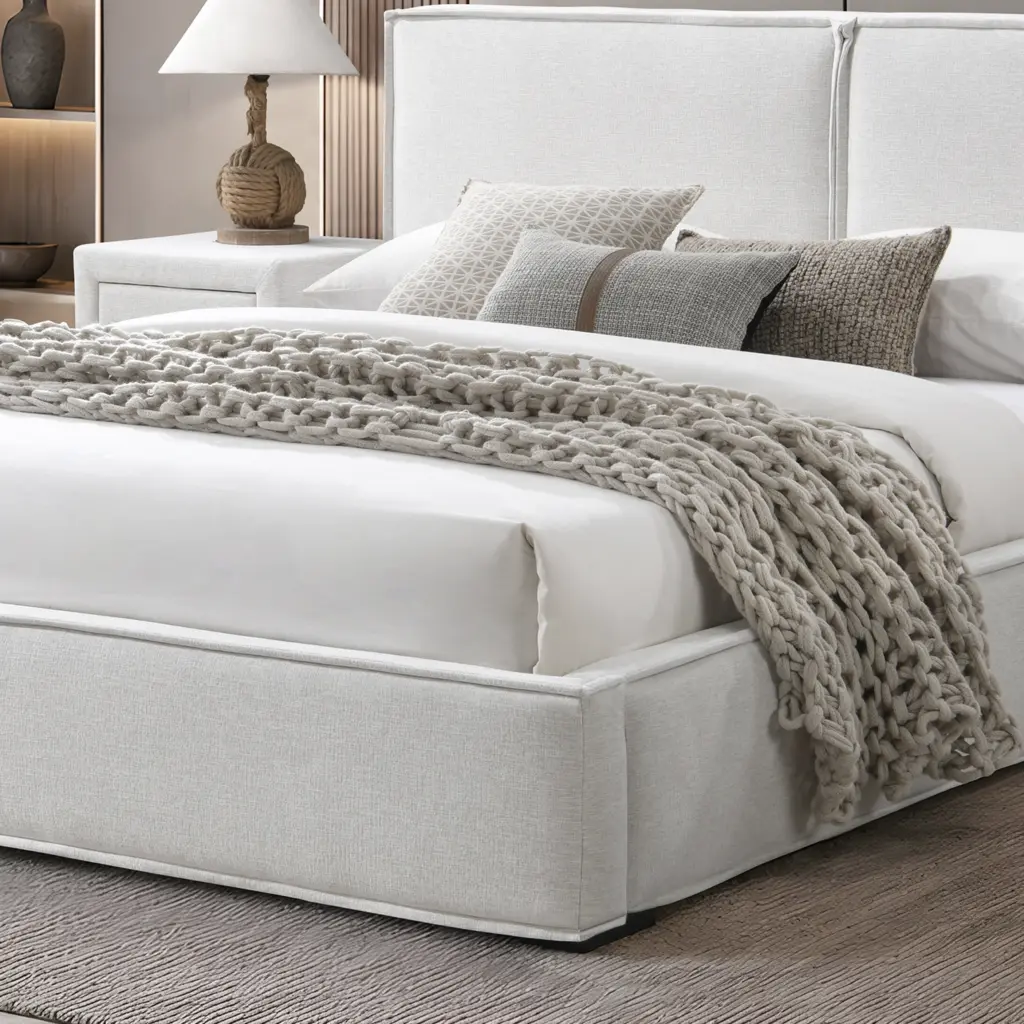 Marvelle Bed Ivory Swatch United Furniture