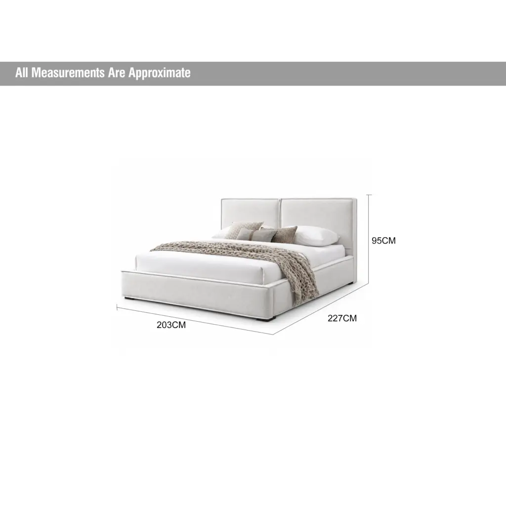 Marvelle King Bed Ivory Dia United Furniture