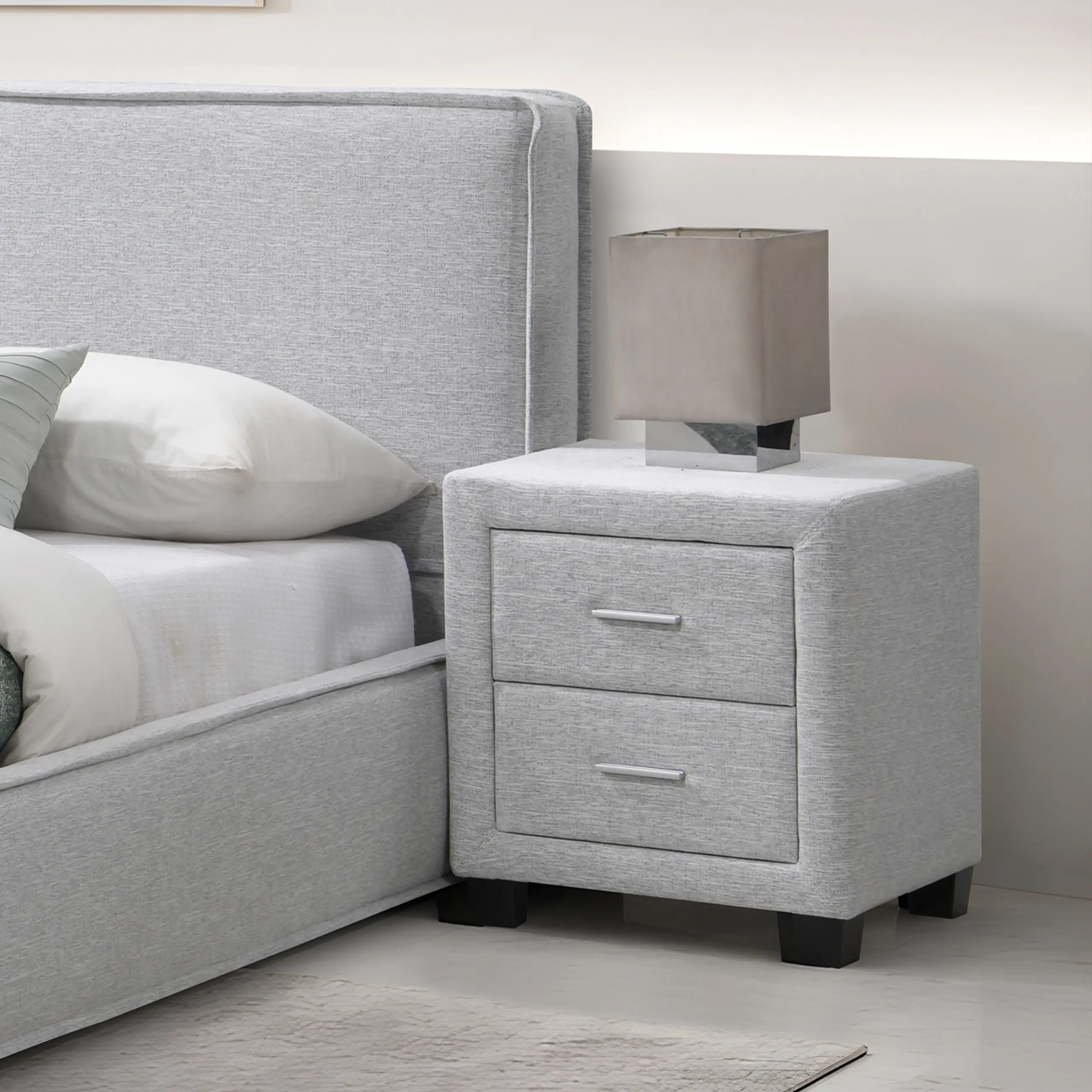 Marvelle Night Stand Grey United Furniture