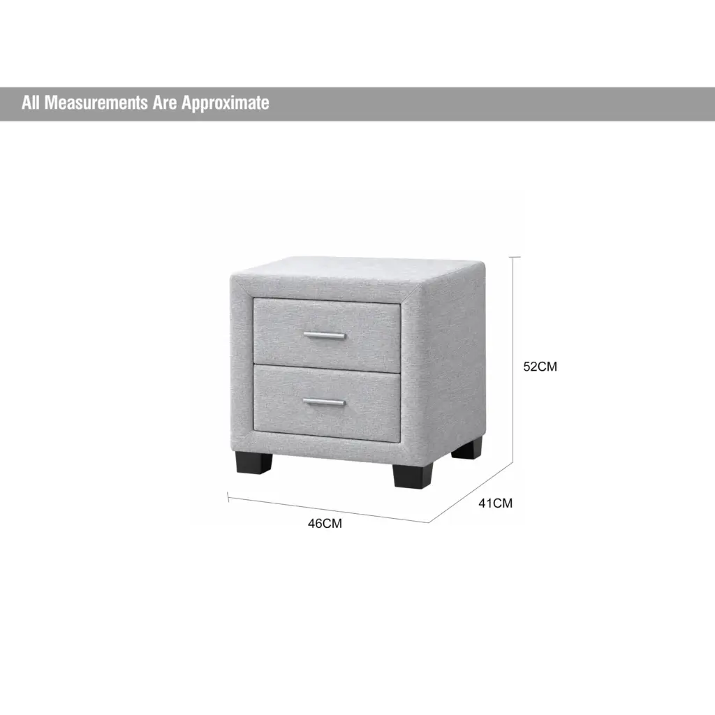 Marvelle Night Stand Grey Dia United Furniture