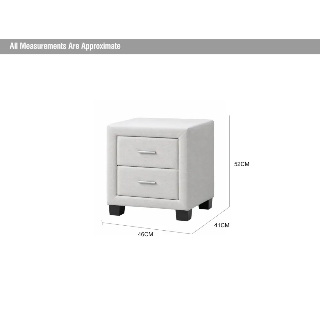 Marvelle Night Stand Ivory Dia United Furniture