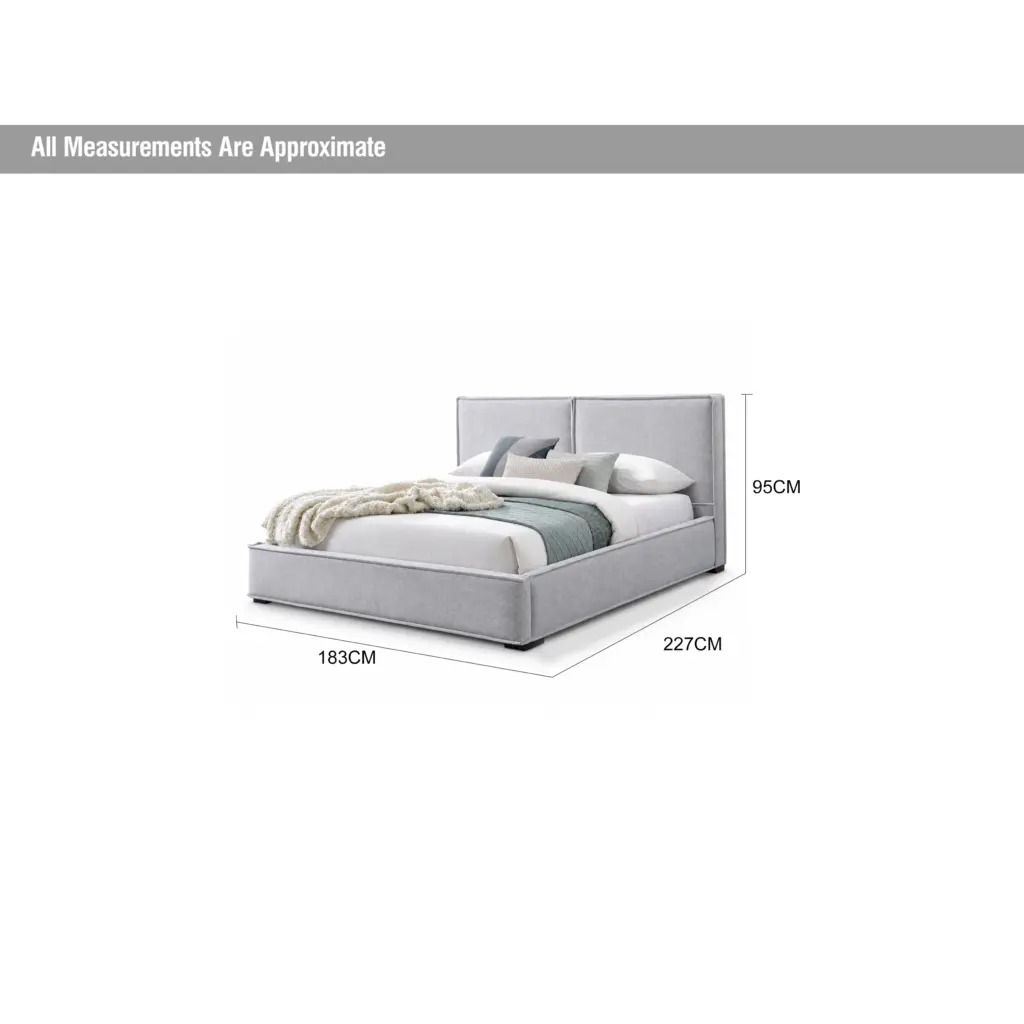 Marvelle Queen Bed Grey Dia United Furniture