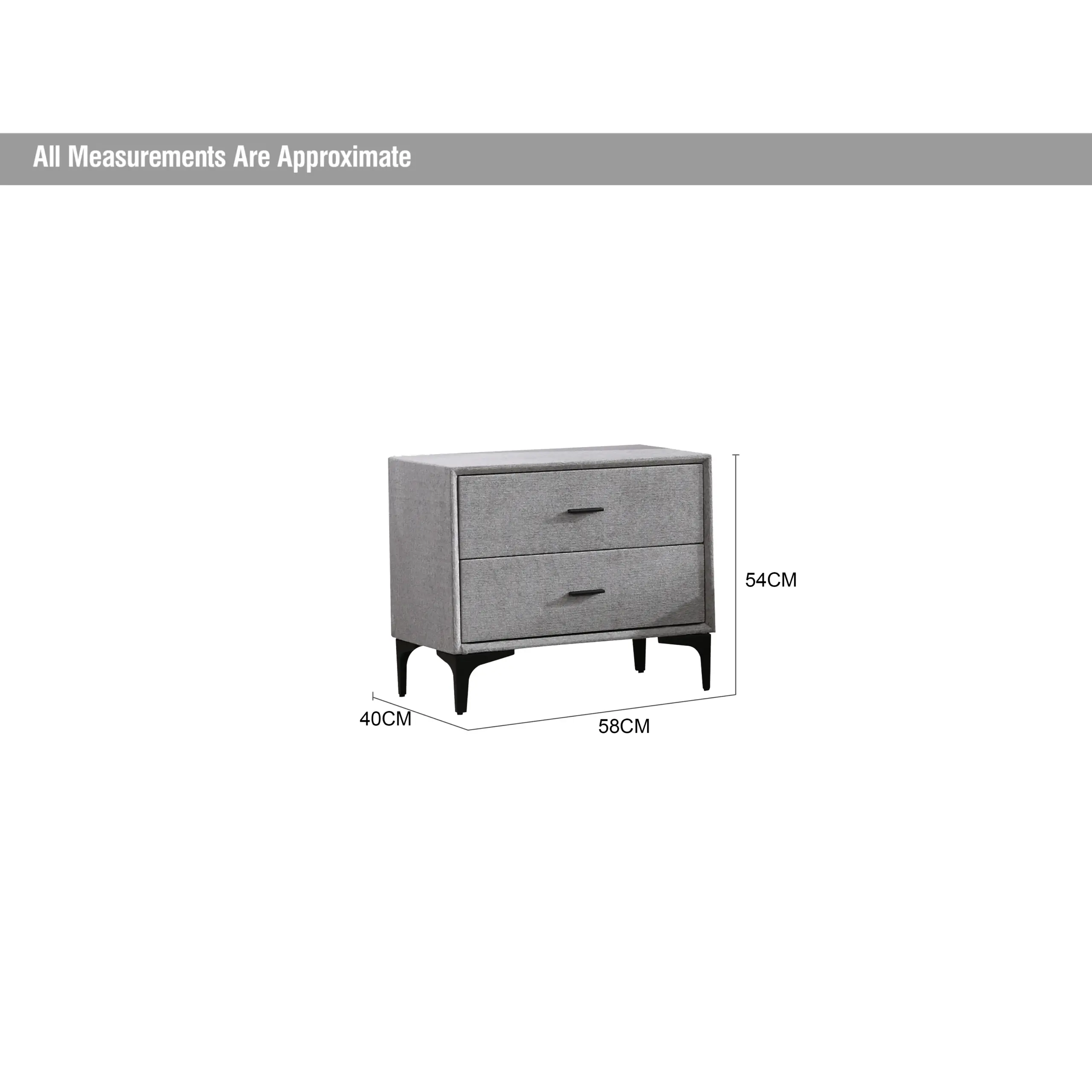 Astra Night Stand Light Grey Dia United Furniture
