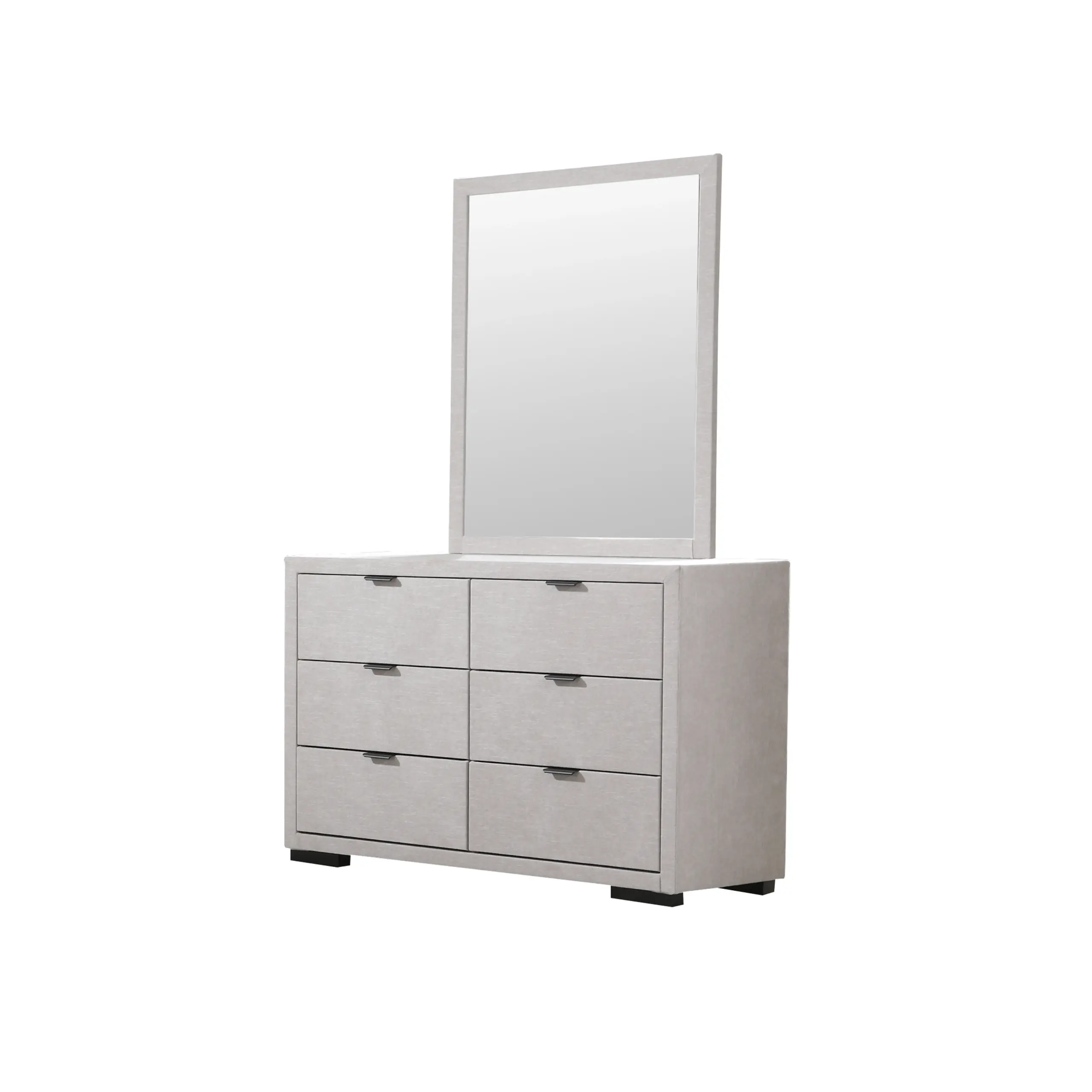 Drema Dresser Mirror Light Grey United Furniture