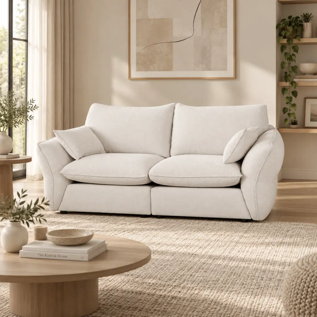 Elan 2 Seater Sofa Crm Bg United Furniture