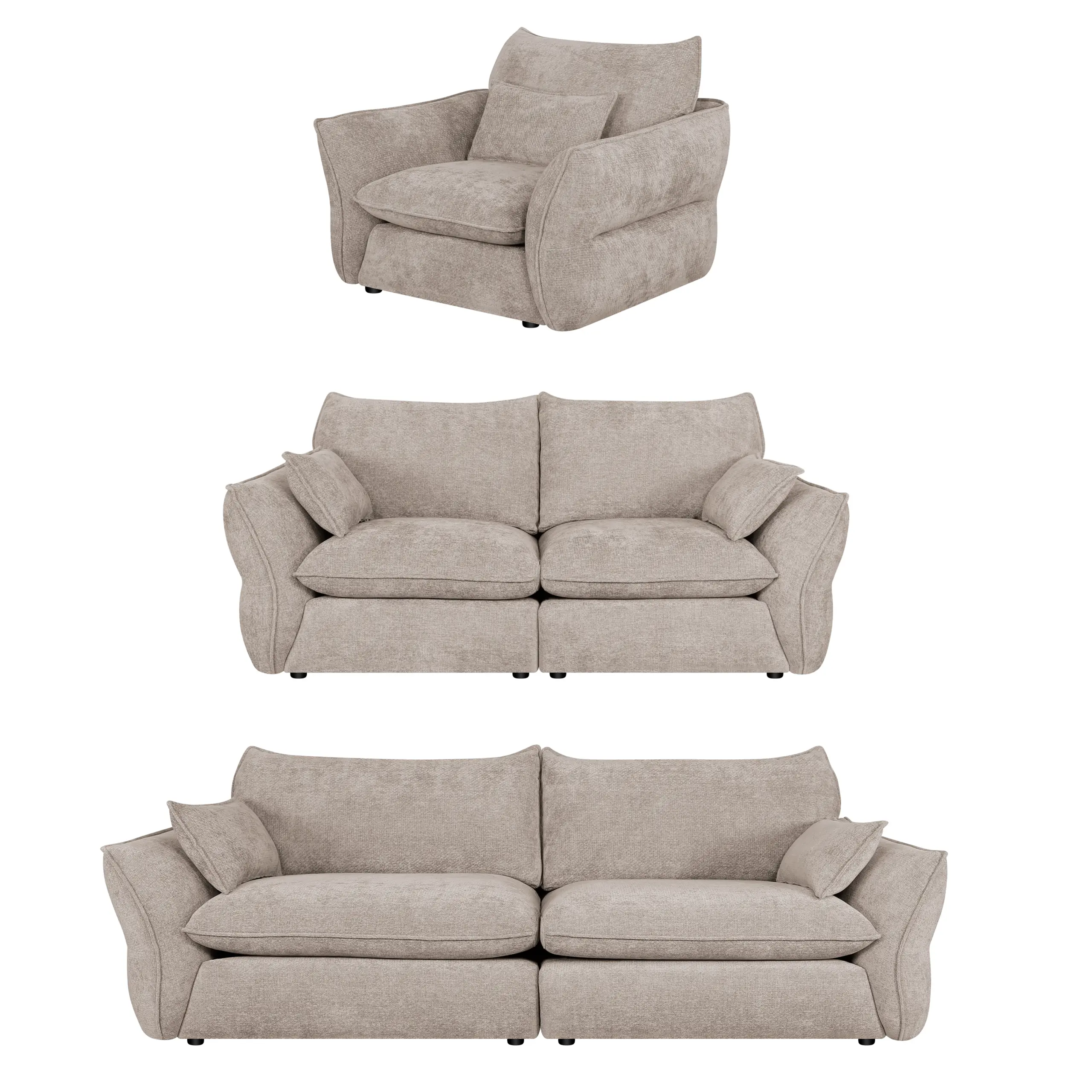 Elan Sofa Set Single Light Brown 321 United Furniture