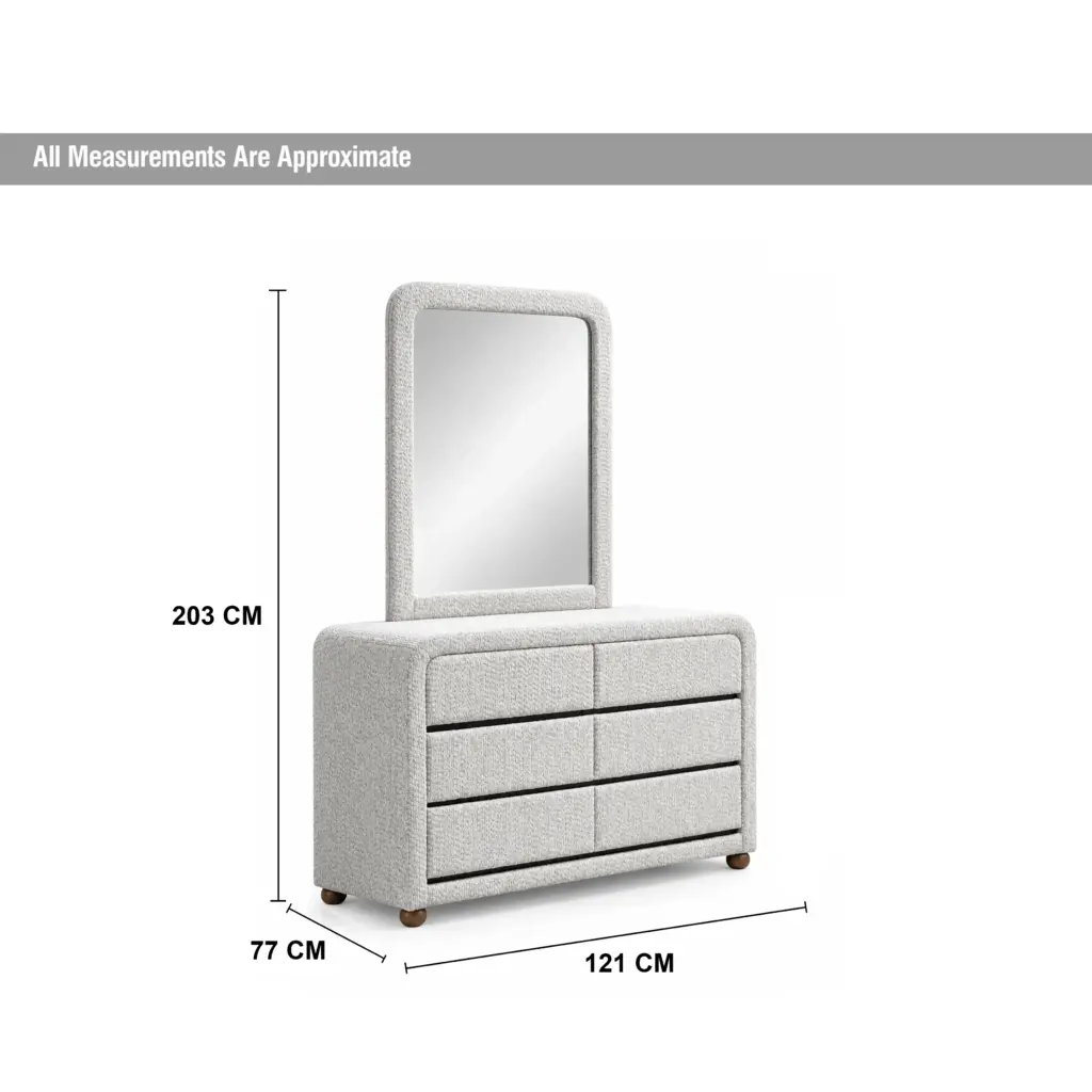 Elysian Dresser With Mirror Walnut Dim United Furniture