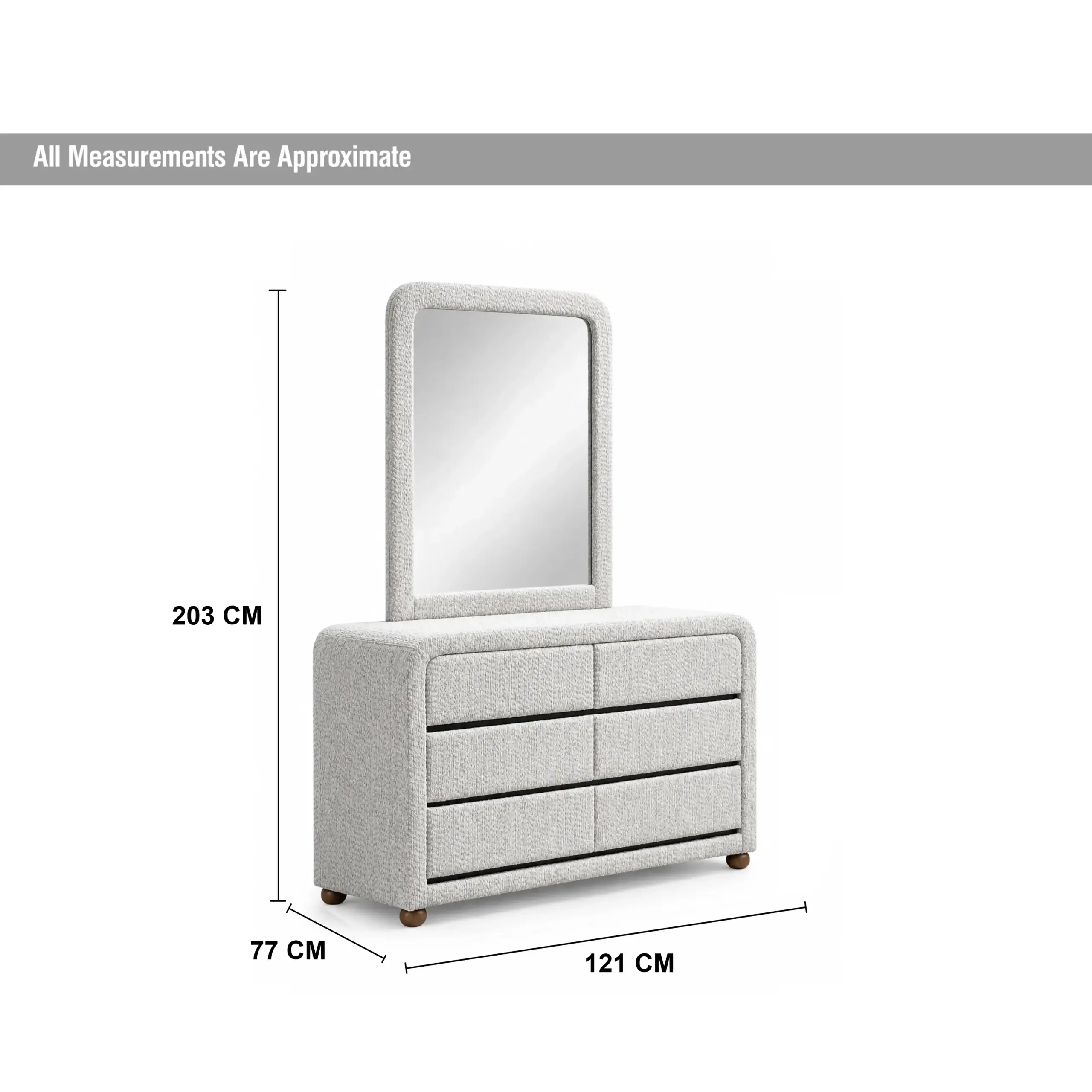 Elysian Dresser With Mirror Walnut Dim United Furniture