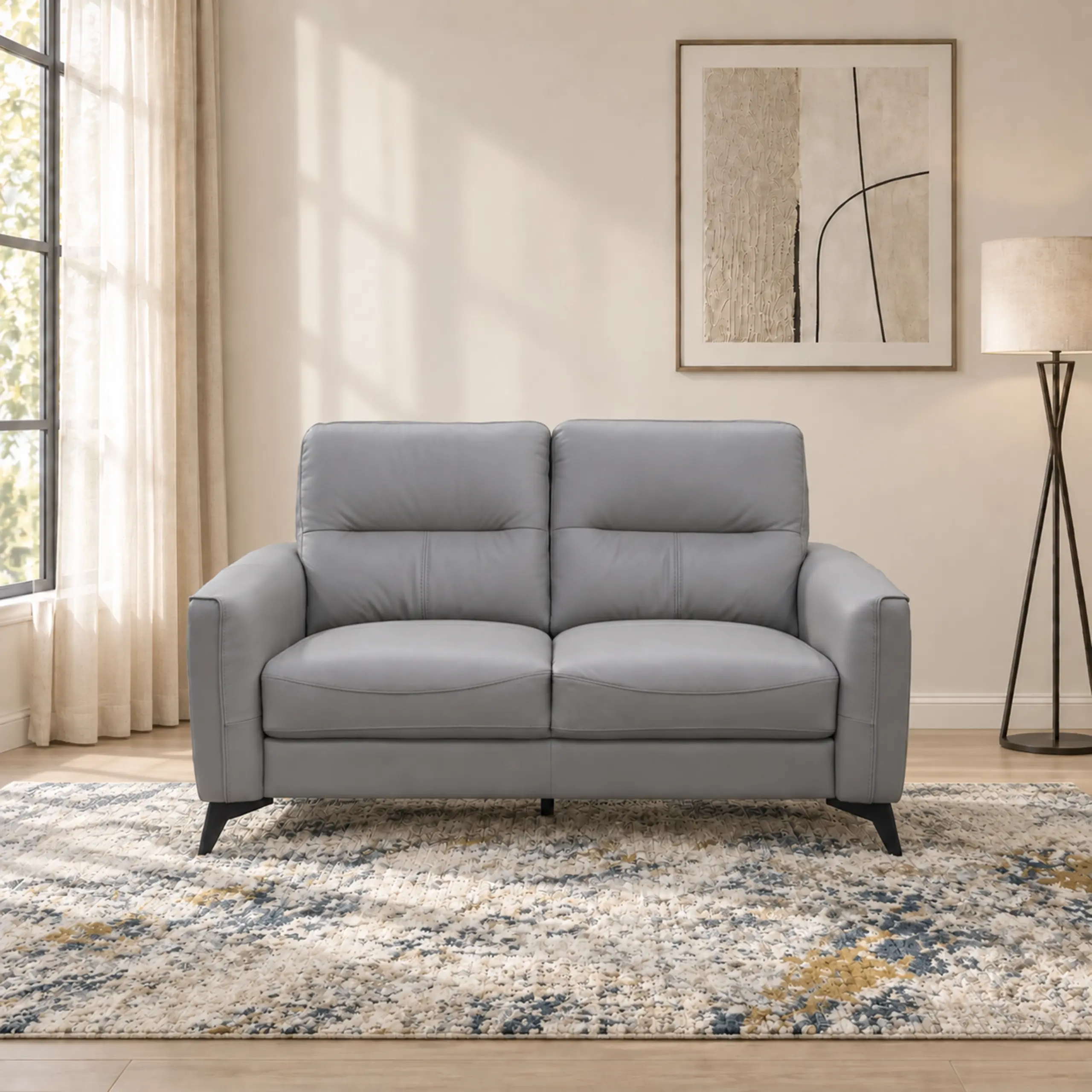 Madison 2 Seater Sofa Silver United Furniture
