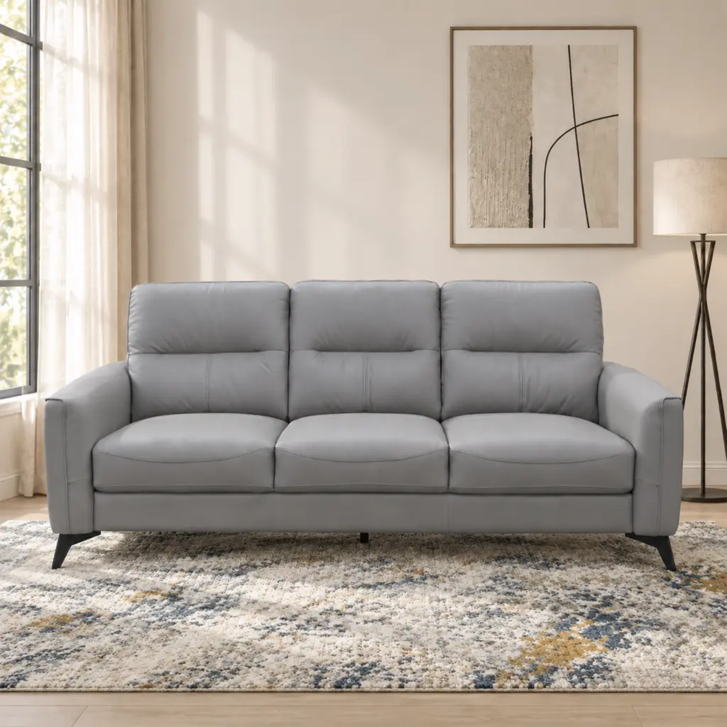 Madison 3 Seater Sofa Silver United Furniture