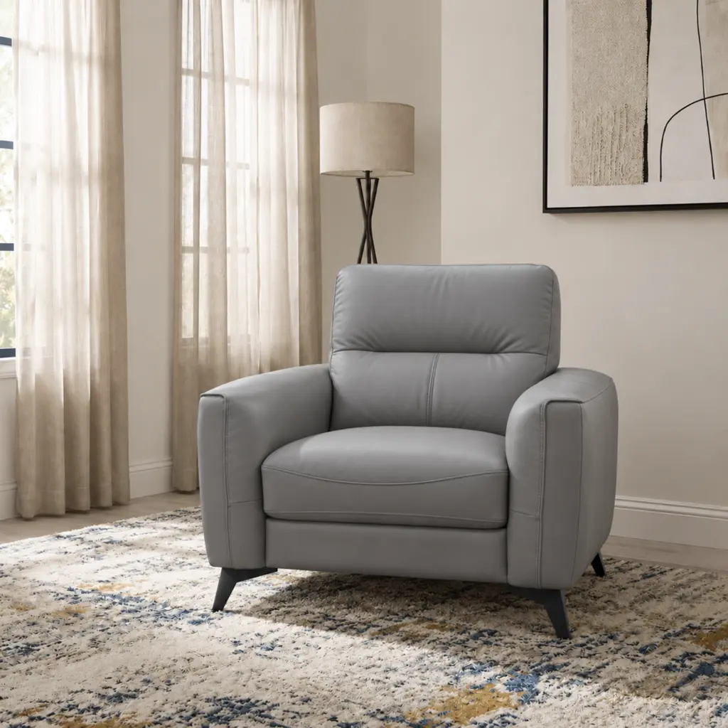 Madison Single Seater Sofa Silver United Furniture