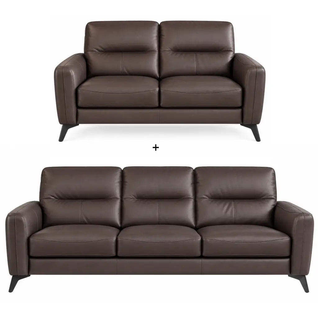 Madison Sofa Set Dark Brown United Furniture