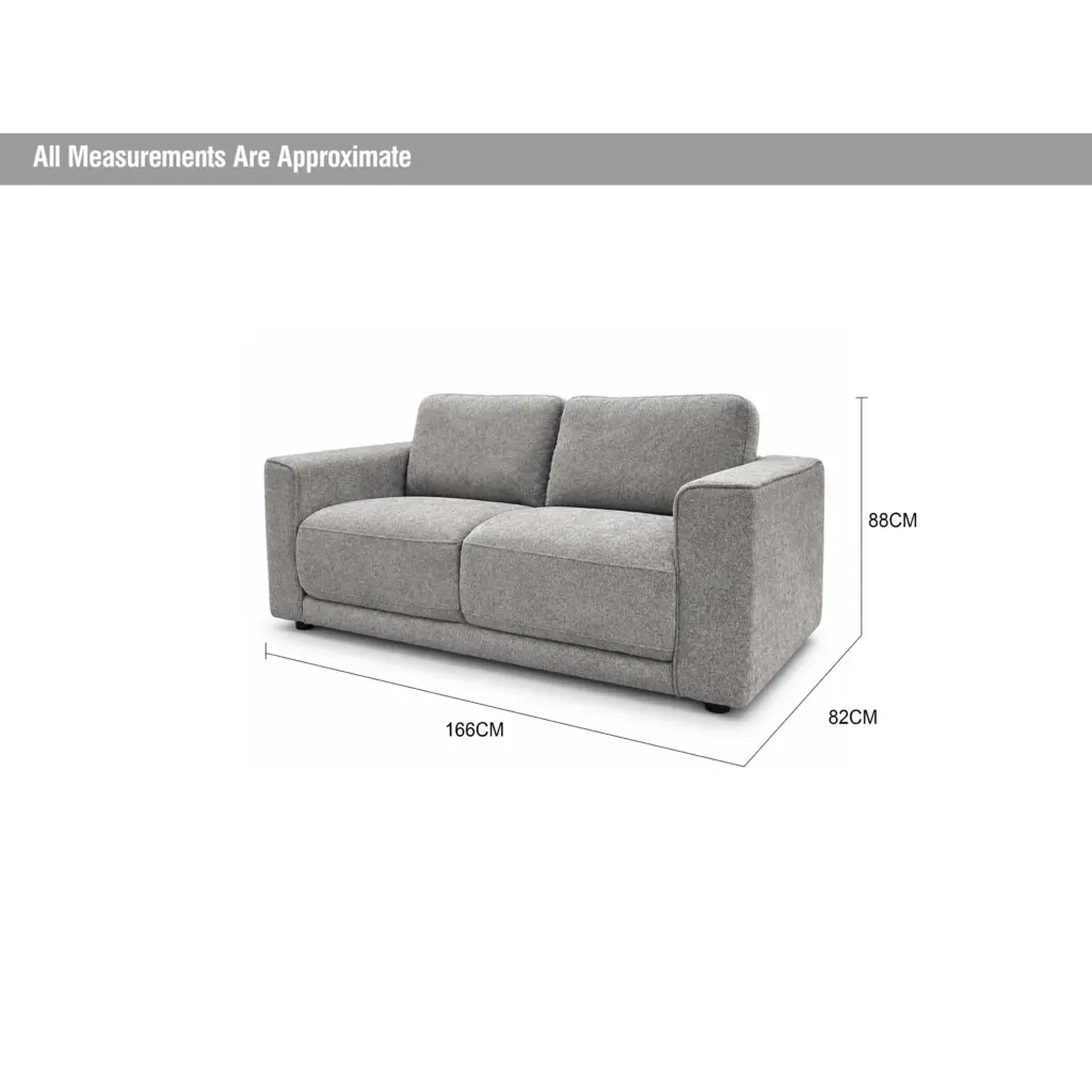 Sonett 2 Seater Grey Dia United Furniture