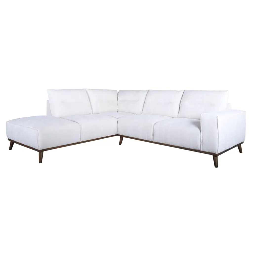 Ariana Right Corner Sofa - Beige - Thumbnail Image 3