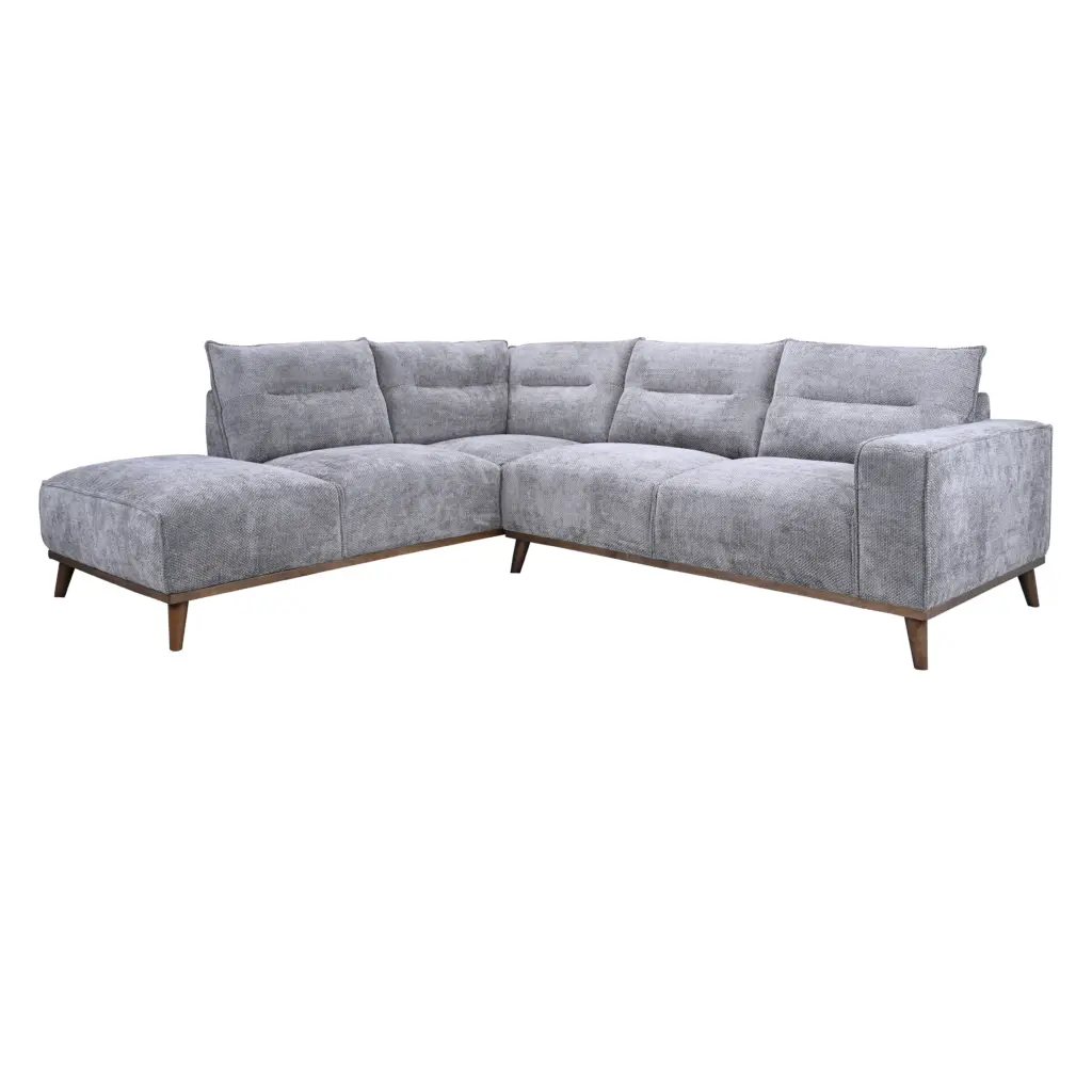 Ariana Right Corner Sofa - Grey Ariana Right Corner Sofa - Grey - Thumbnail Image 4