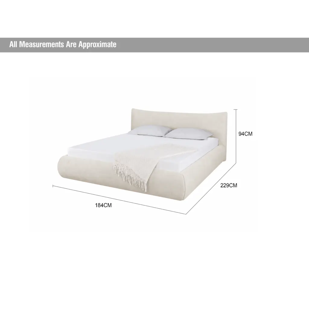 Astoria Queen Bed Cream Dia United Furniture