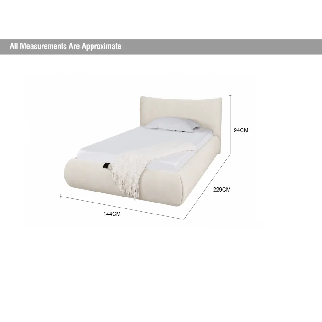 Astoria Single Bed Cream Dia United Furniture