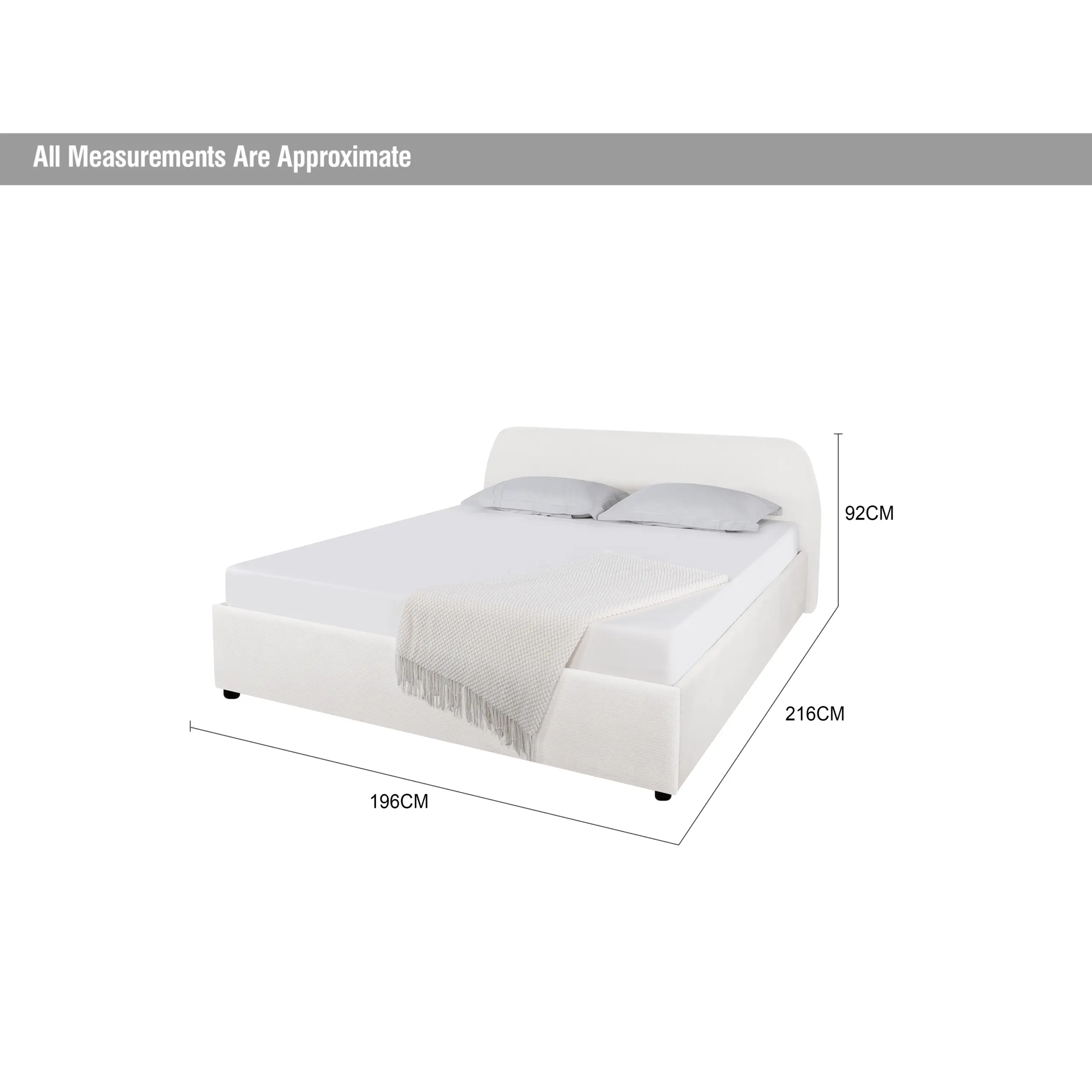 Aurea King Bed White Dia United Furniture