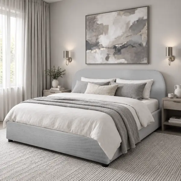 Aurea Queen Bed - Grey