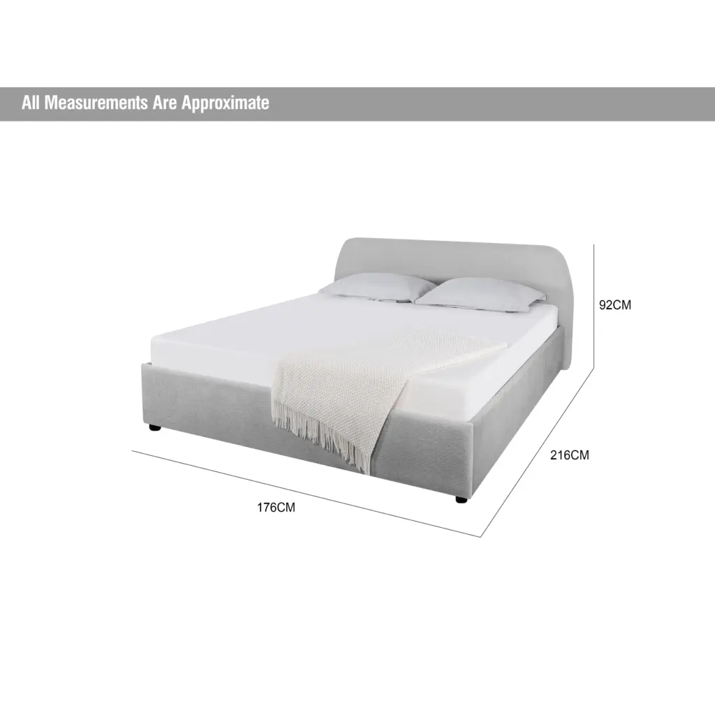 Aurea Queen Bed Grey Dia United Furniture