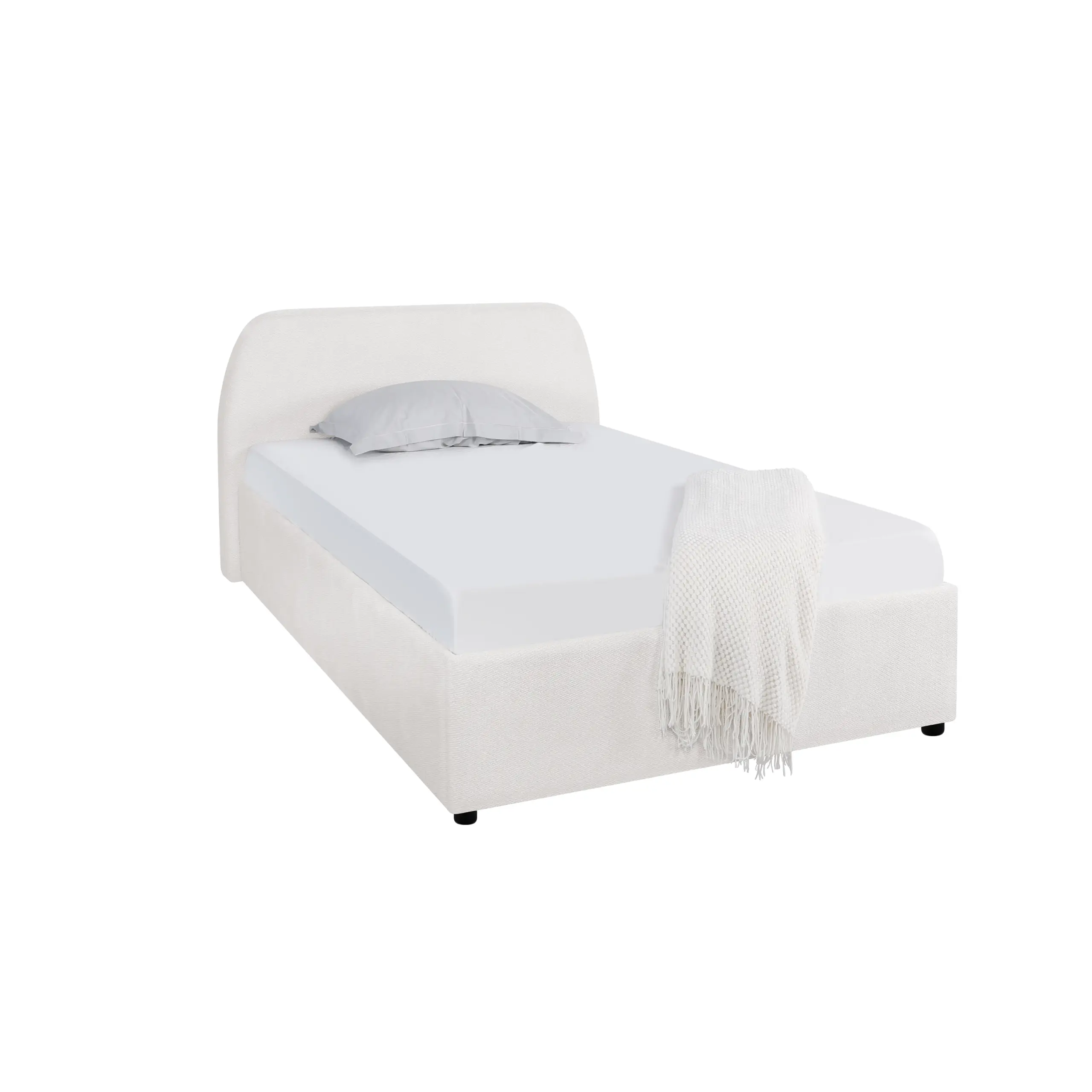 Aurea Single Bed White B United Furniture